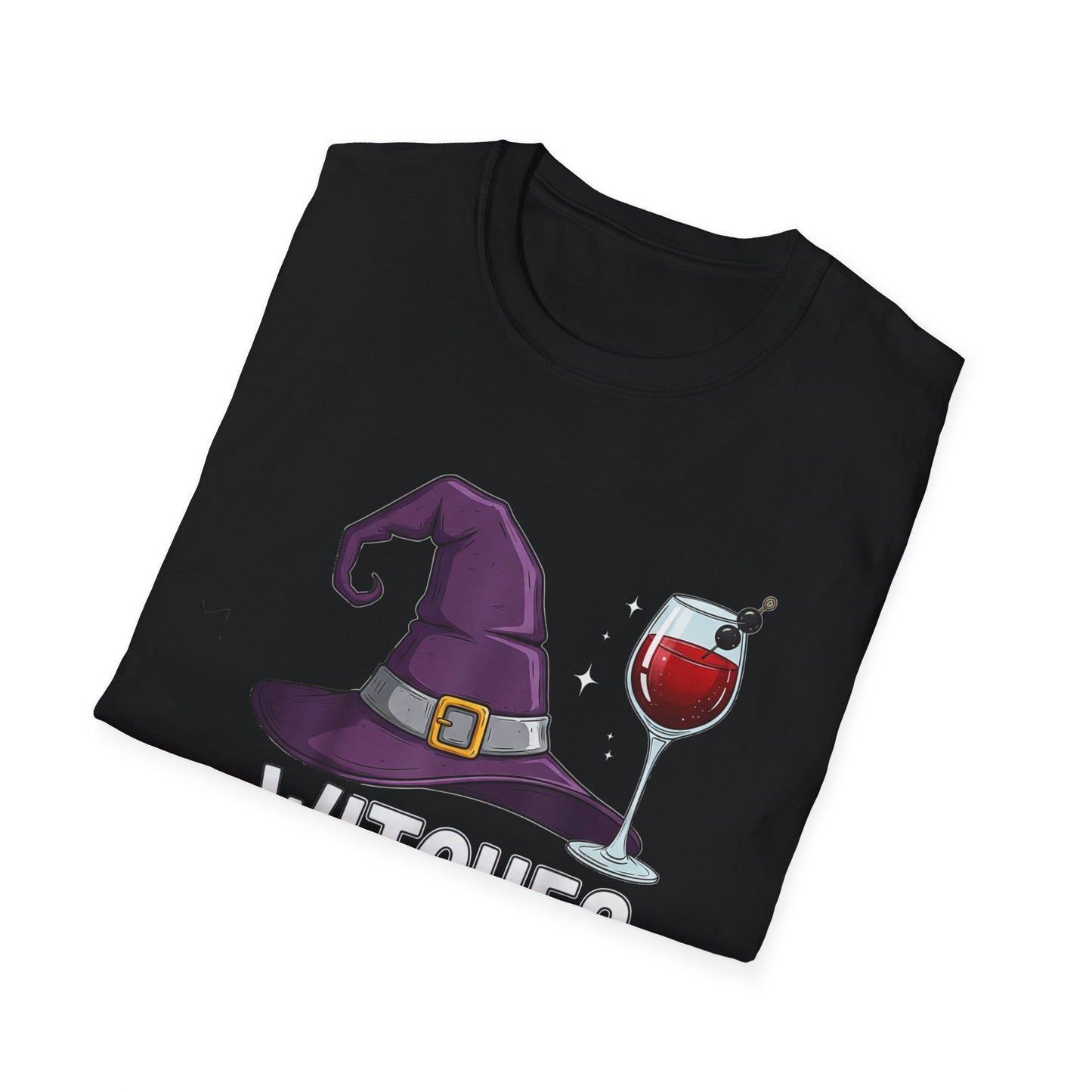 Witches Be Sippin' Unisex Softstyle T-Shirt | Spooky Season Tee, Halloween Gift, Witchy Apparel, Casual Wear, Festival Shirt