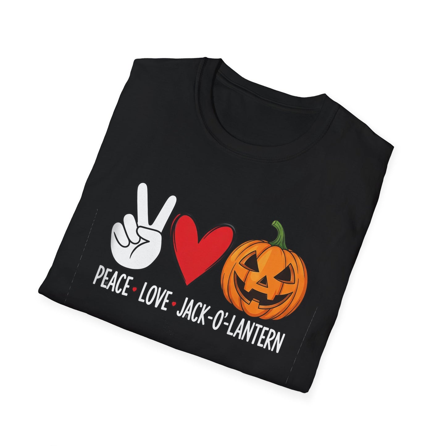 Fall Vibes Graphic T-Shirt, Pumpkin Love Tee, Unisex Halloween Shirt, Peace Love Pumpkin, Autumn Fashion Top