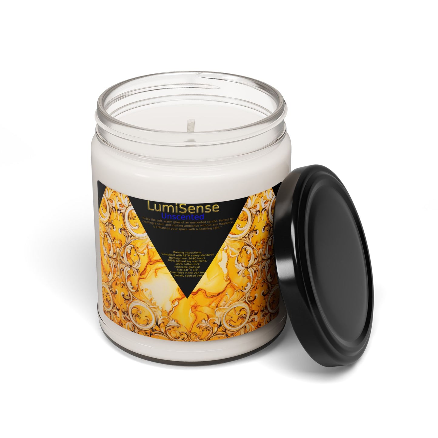 Handcrafted Scented Soy Candle - 9oz, Luxurious Orange Blossom Aroma