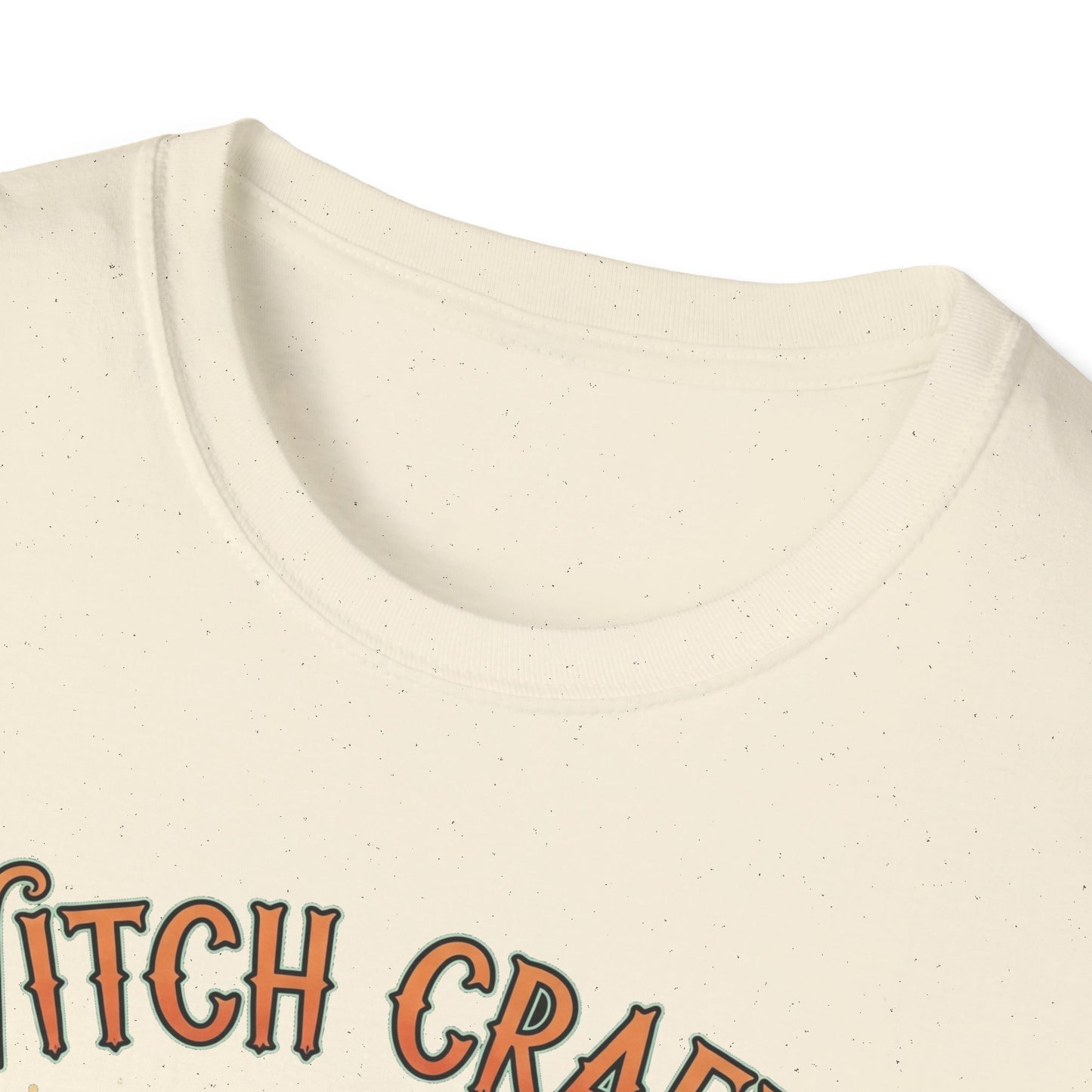 Witchcrafts Unisex Softstyle T-Shirt | Spooky Halloween Tee, Witchy Apparel, Gift for Witches, Retro Graphic Shirt, Autumn Fashion