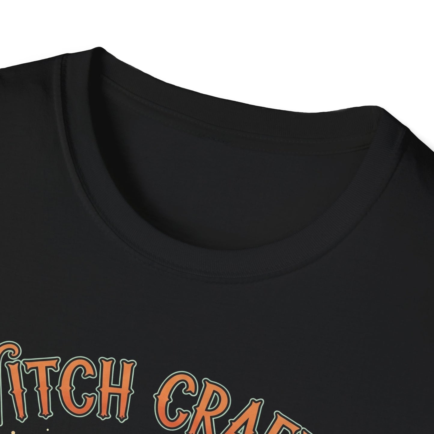 Witchcrafts Unisex Softstyle T-Shirt | Spooky Halloween Tee, Witchy Apparel, Gift for Witches, Retro Graphic Shirt, Autumn Fashion