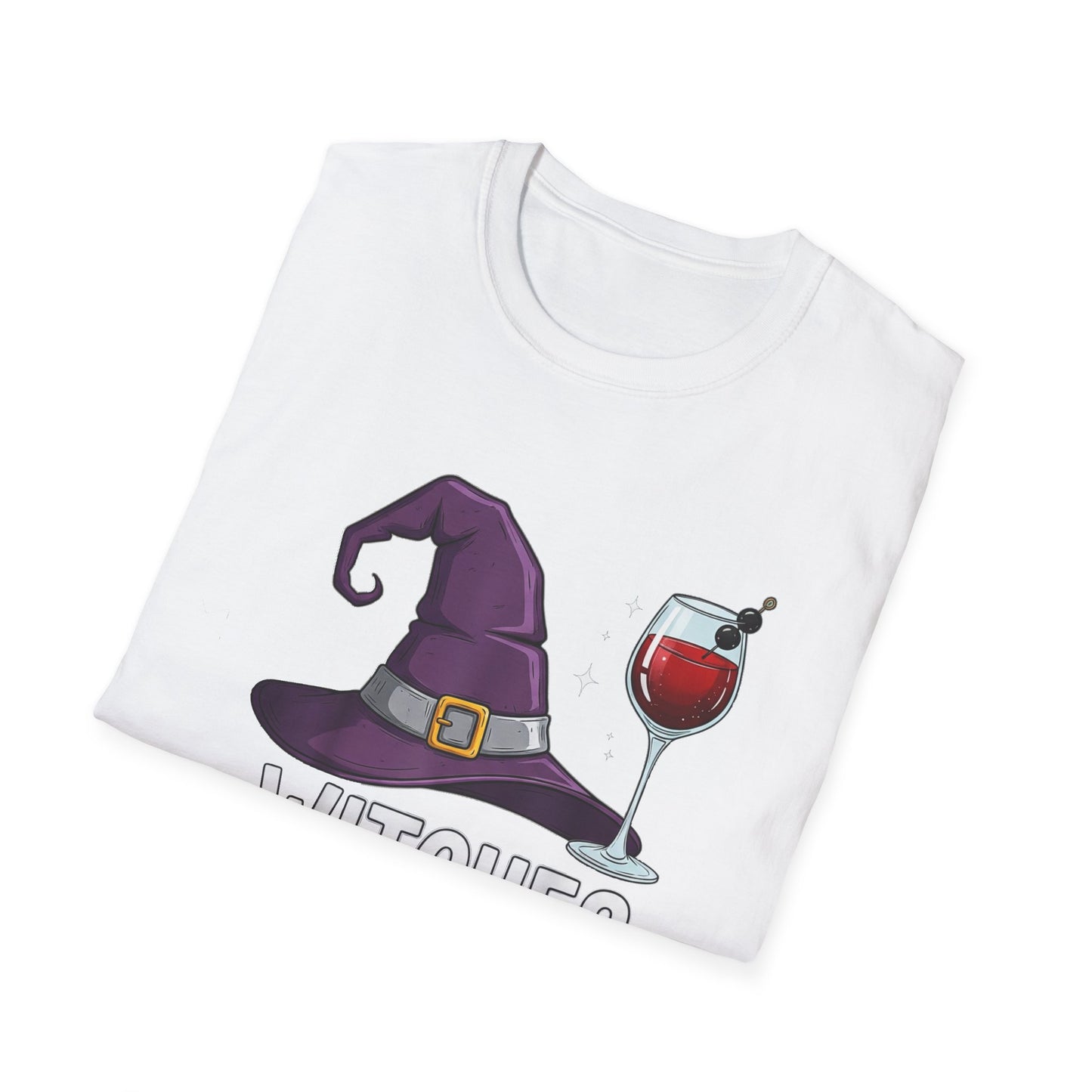 Witches Be Sippin' Unisex Softstyle T-Shirt | Spooky Season Tee, Halloween Gift, Witchy Apparel, Casual Wear, Festival Shirt