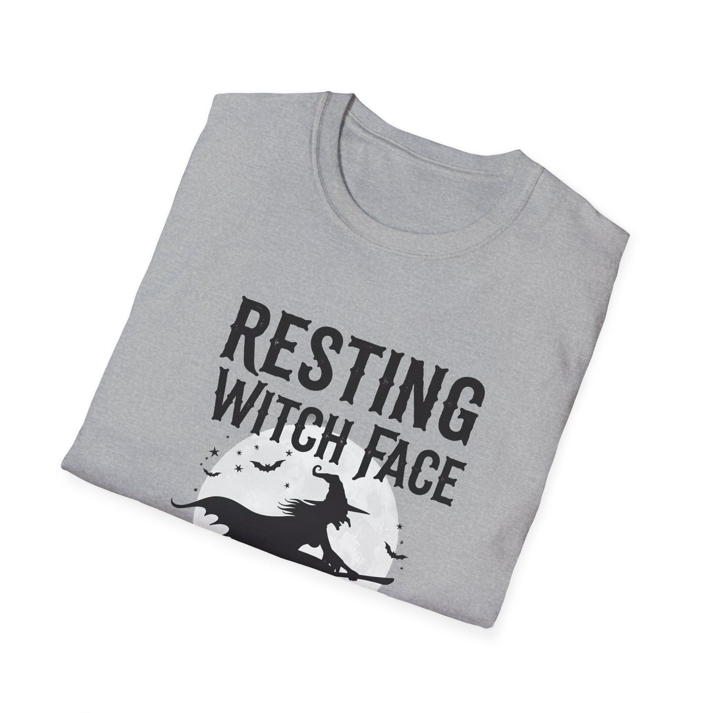 Resting Witch Face Unisex T-Shirt | Funny Halloween Tee, Gift for Witches, Witchy Apparel, Spooky Shirt, October Casual Wear