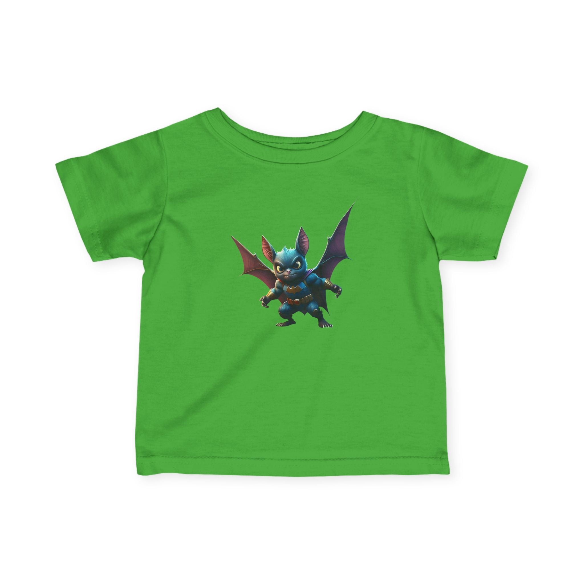 Cute Bat Man Super Hero Infant Tee for Playful Kids | Fun Graphic T-Shirt