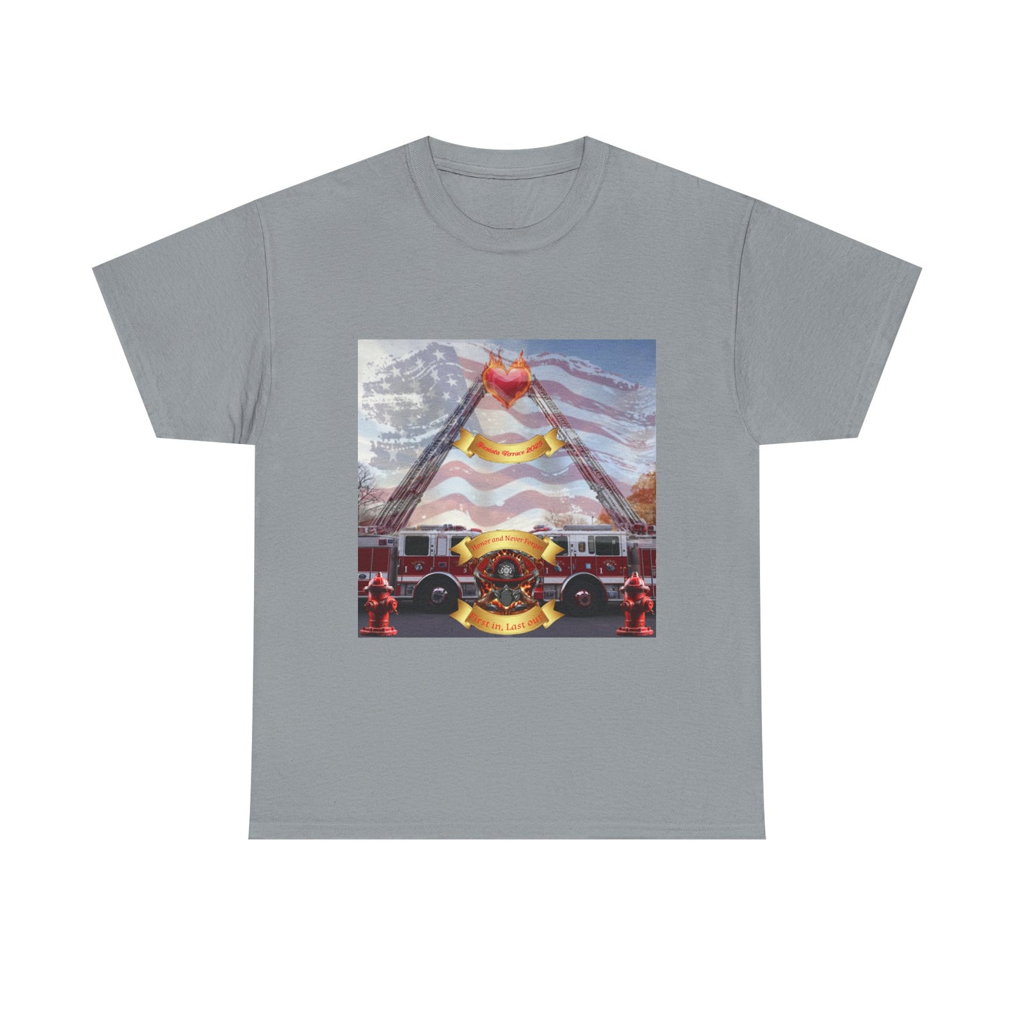 The Juniata Terrace Fire 2025 Honor Patriotic Firefighter T-Shirt