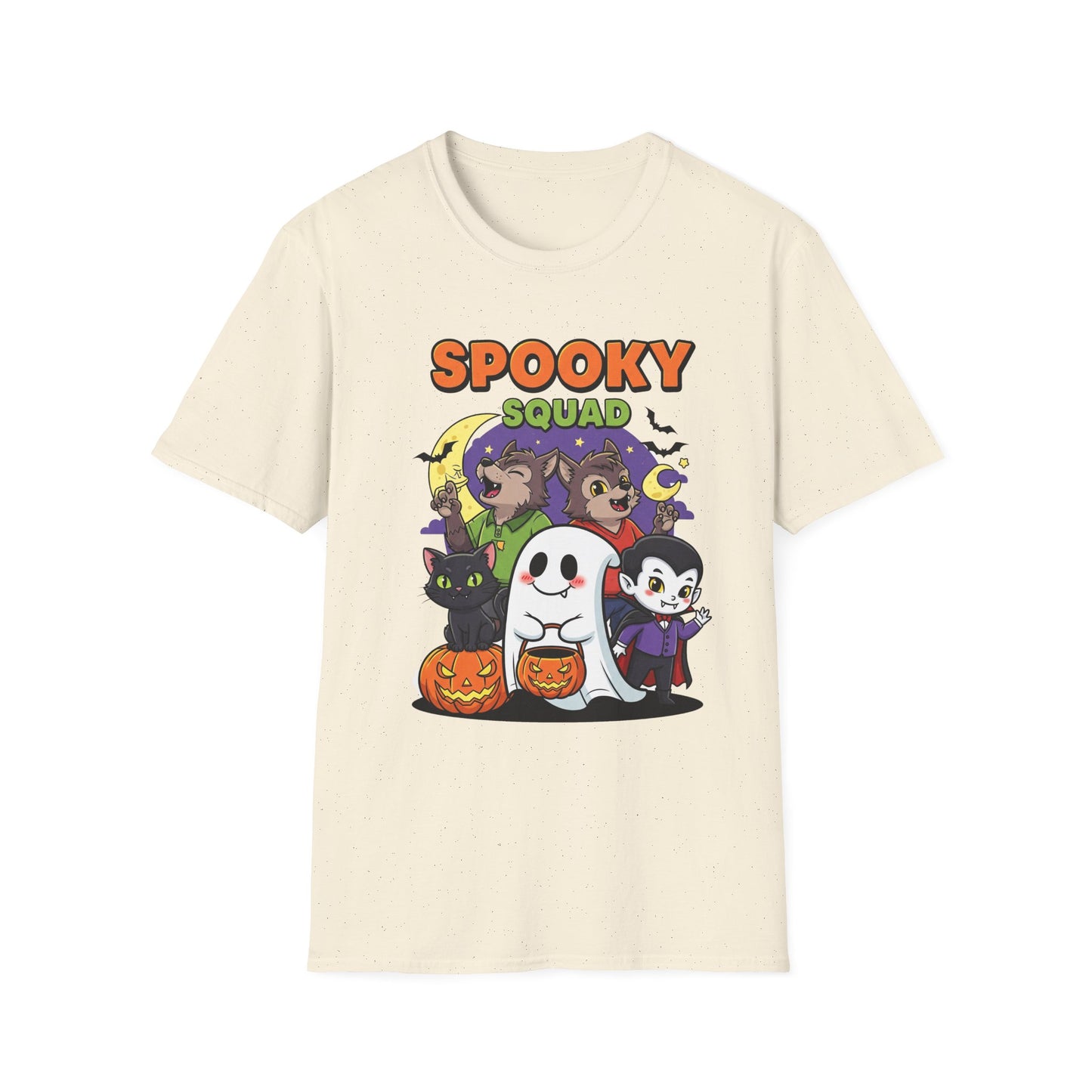Spooky Squad T-Shirt, Halloween Tee, Cute Ghost Shirt, Unisex Graphic Tee, Fall Fashion, Trick or Treat T-Shirt