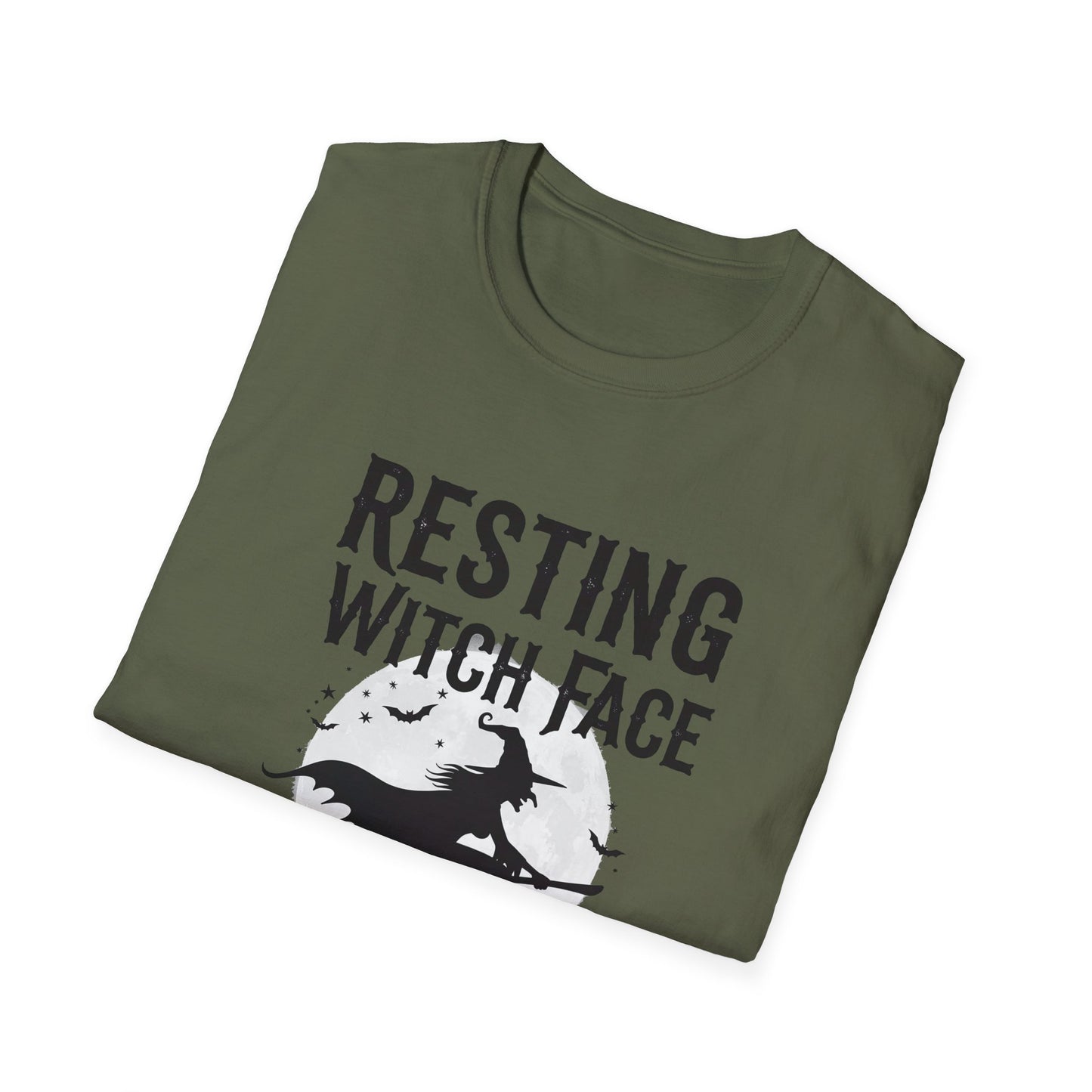 Resting Witch Face Unisex T-Shirt | Funny Halloween Tee, Gift for Witches, Witchy Apparel, Spooky Shirt, October Casual Wear