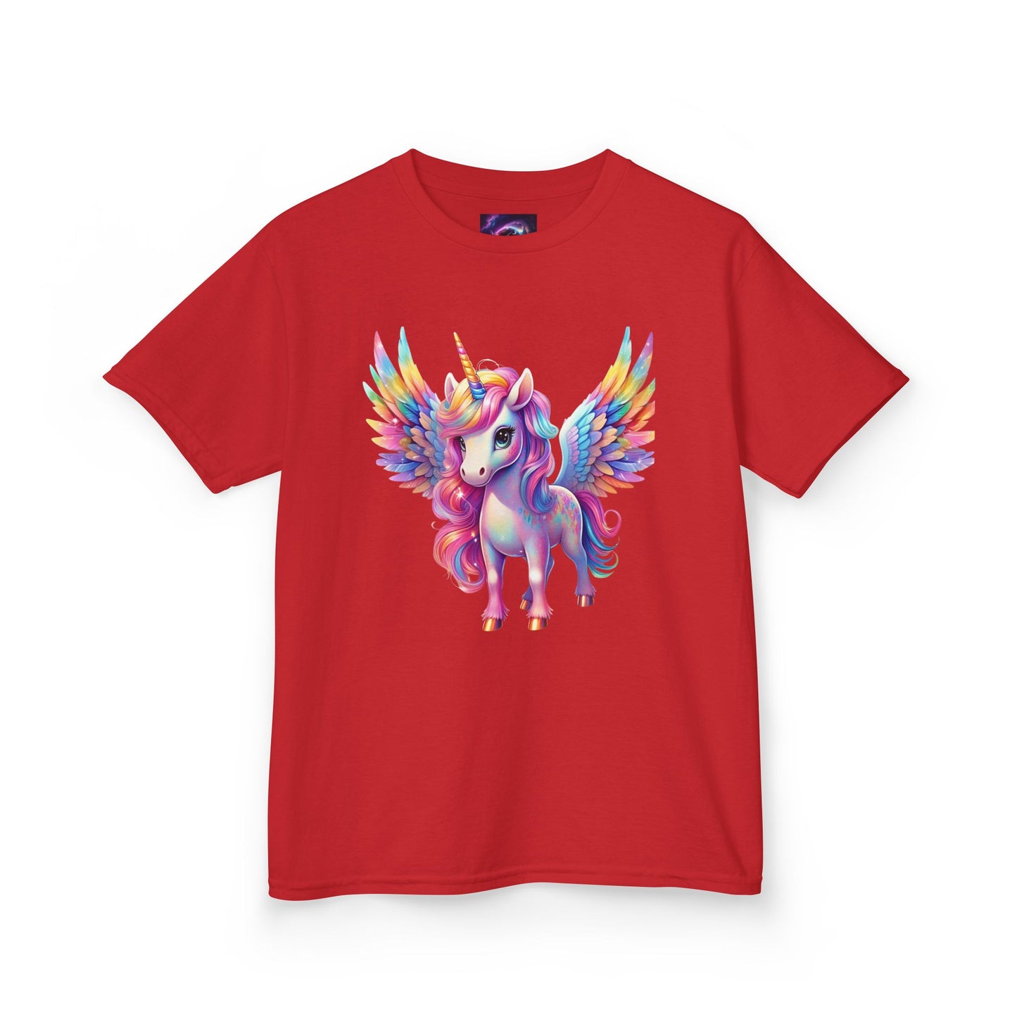 Colorful Unicorn Kids Heavy Cotton Tee - Fun & Whimsical Shirt for Magical Play