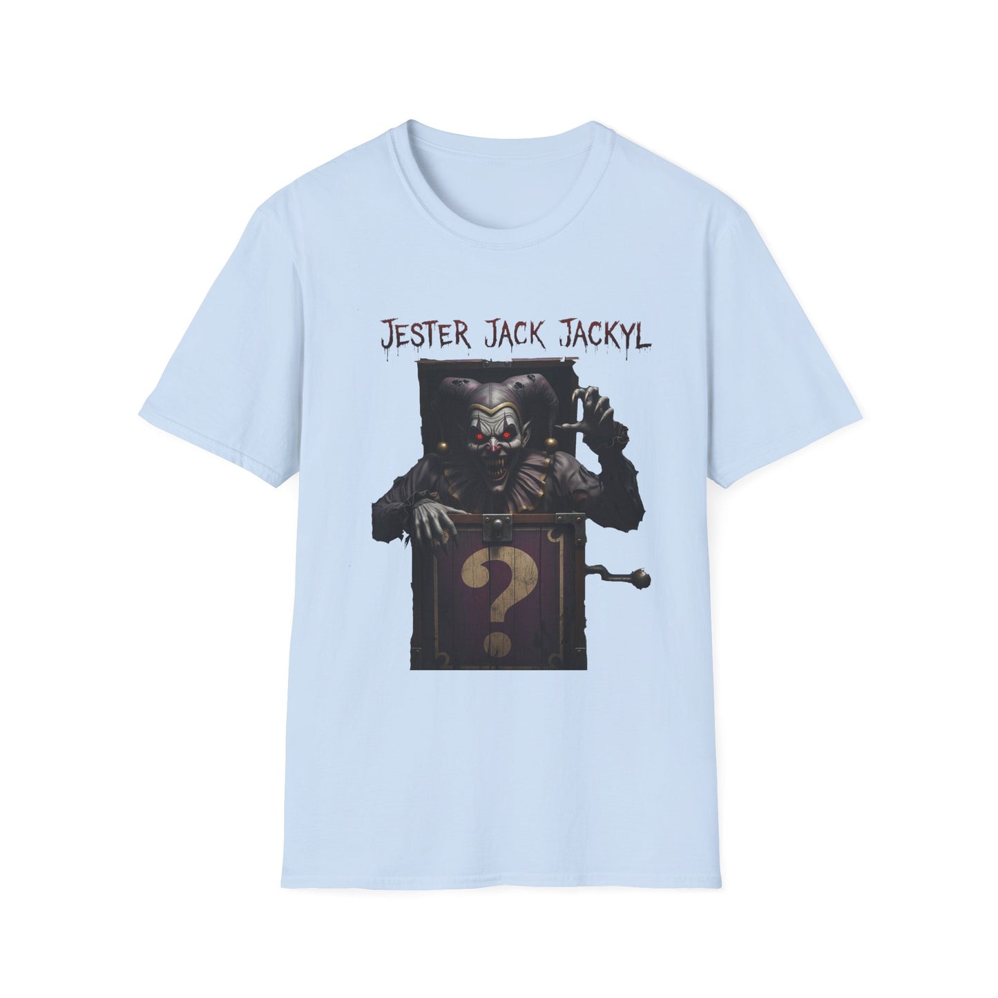 Jester Jack Jackyl Creepy Clown Graphic T-Shirt, Perfect for Halloween, Horror Fans, Scary Movie Night, Unisex Gift, Fun Adult Apparel