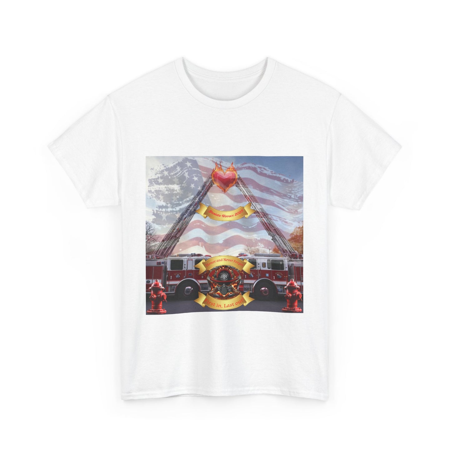 The Juniata Terrace Fire 2025 Honor Patriotic Firefighter T-Shirt