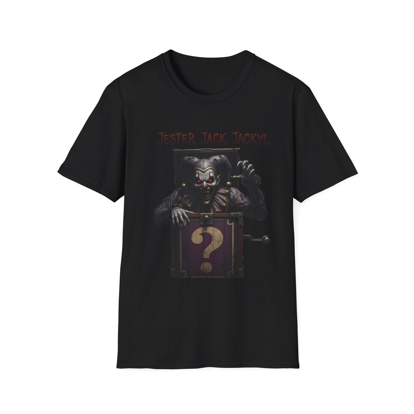 Jester Jack Jackyl Creepy Clown Graphic T-Shirt, Perfect for Halloween, Horror Fans, Scary Movie Night, Unisex Gift, Fun Adult Apparel