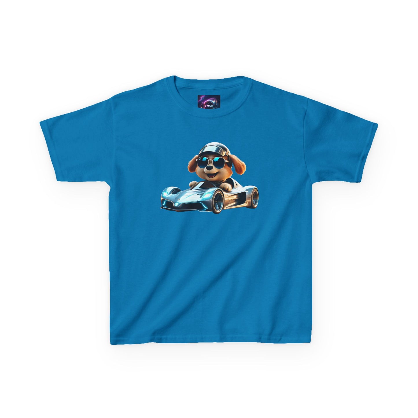 Cool Dog Racing Kids Tee - Fun Lightweight Cotton T-Shirt for Young Speedsters