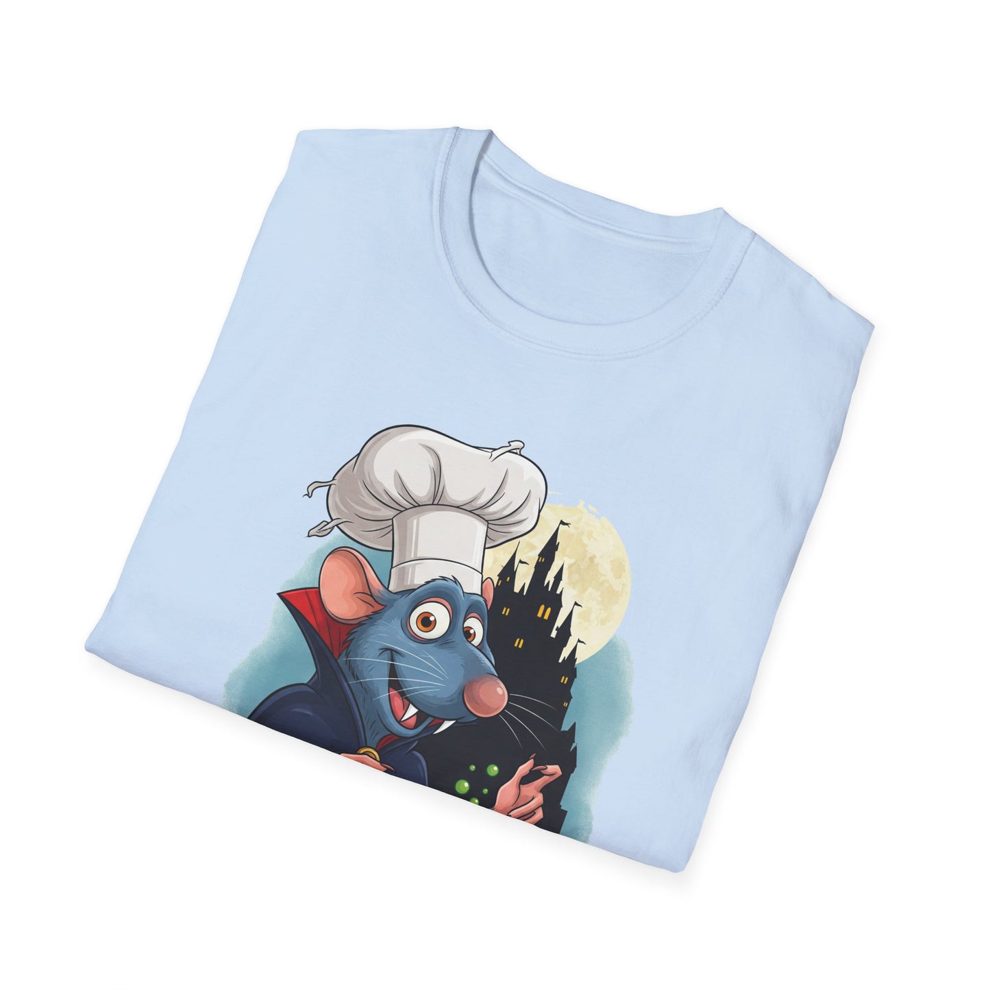 Nosferatoille T-Shirt - Fun Cooking Gift, Unisex Graphic Tee, Nosferatouille Humor, Halloween Apparel, Foodie Tee