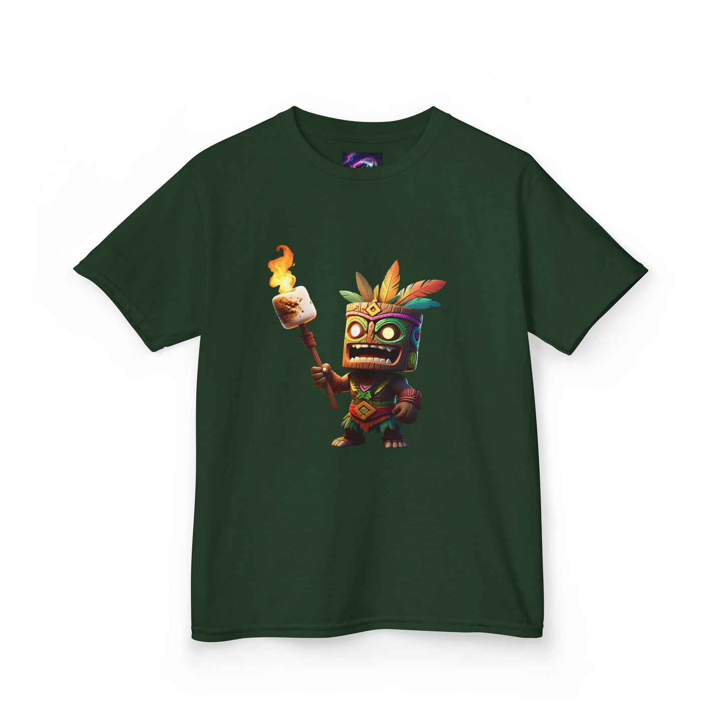 Kids Tiki Toasted Marshmallow Heavy Cotton Tee - Fun & Playful Design for Adventurous Kids