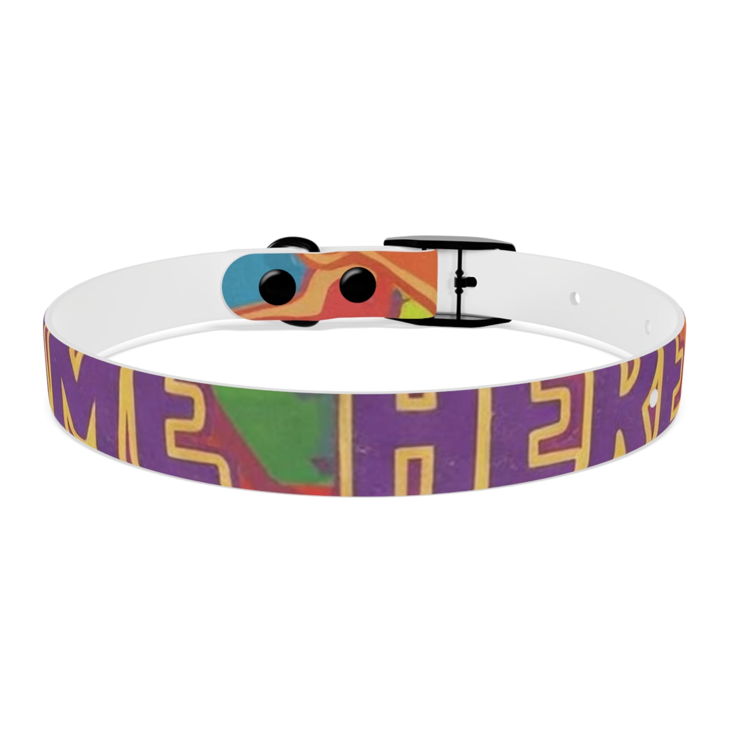 Vibrant Rainbow Dog Collar - Colorful Pet Accessory for Any Occasion