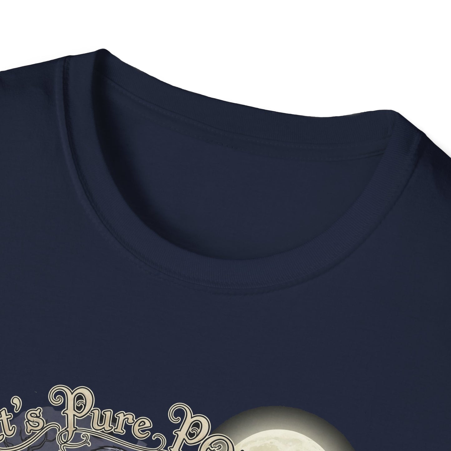 Gothic Its Pure POEtry Graphic T-Shirt, Unisex Softstyle Tee for Halloween, Horror Fans, Casual Wear, Gift for Occasions