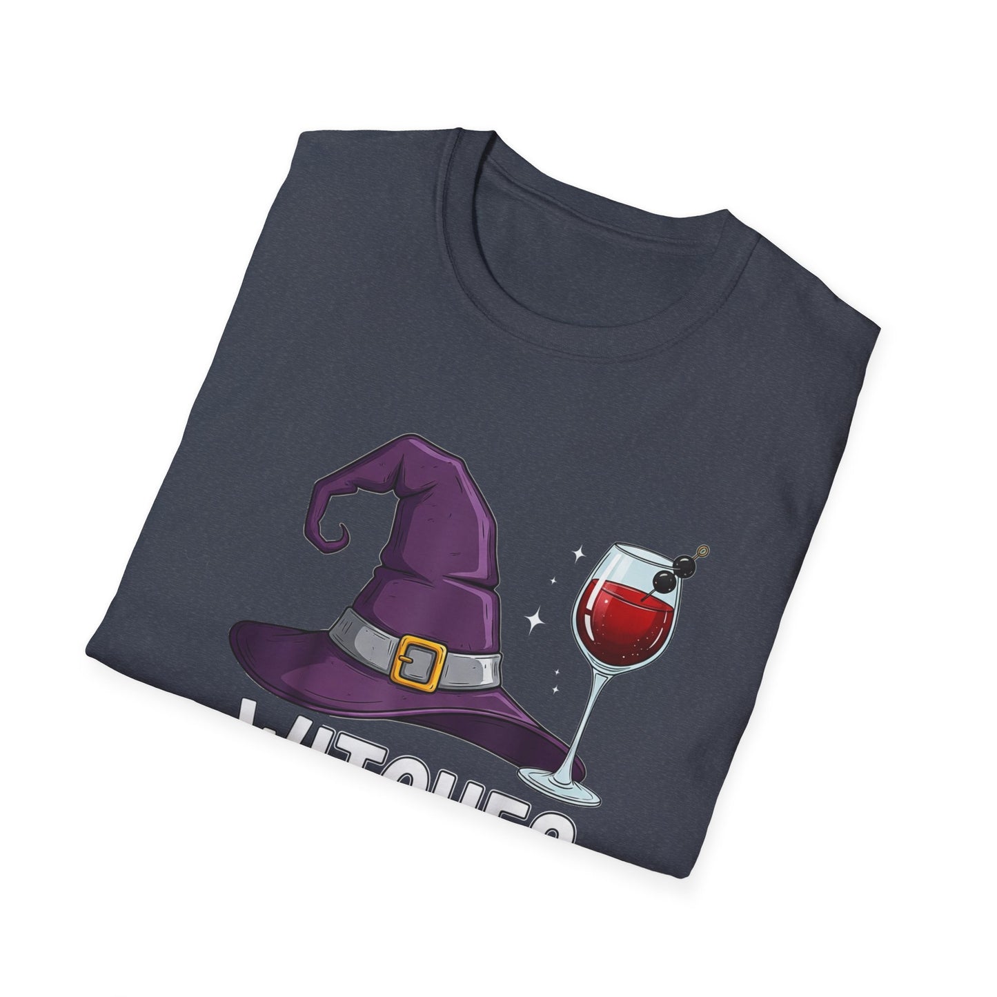 Witches Be Sippin' Unisex Softstyle T-Shirt | Spooky Season Tee, Halloween Gift, Witchy Apparel, Casual Wear, Festival Shirt
