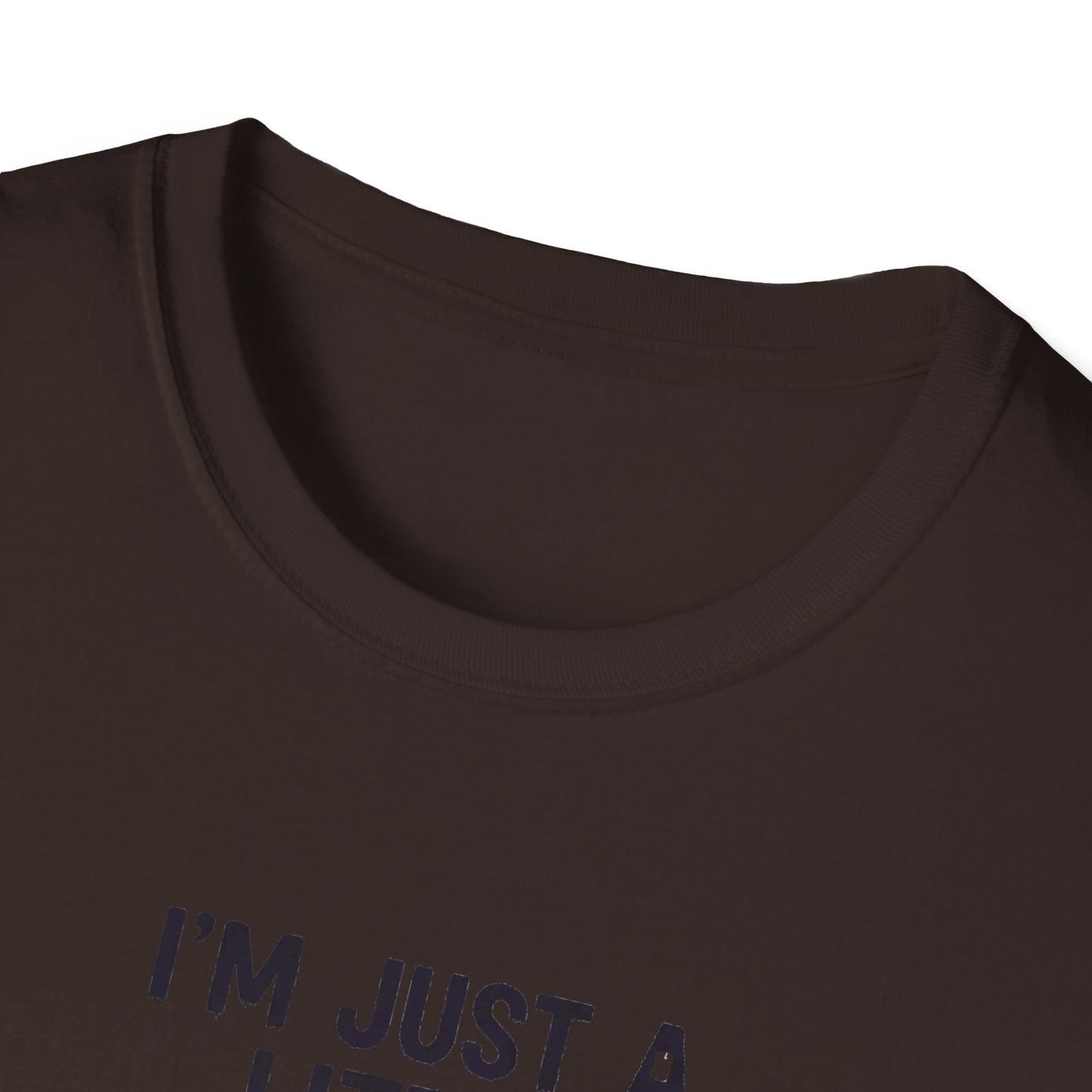 Cute I'm Just A Little Batty Graphic Tee, Funny Halloween T-Shirt, Gift for Bat Lovers, Unisex Softstyle Shirt, Quirky Casual Wear