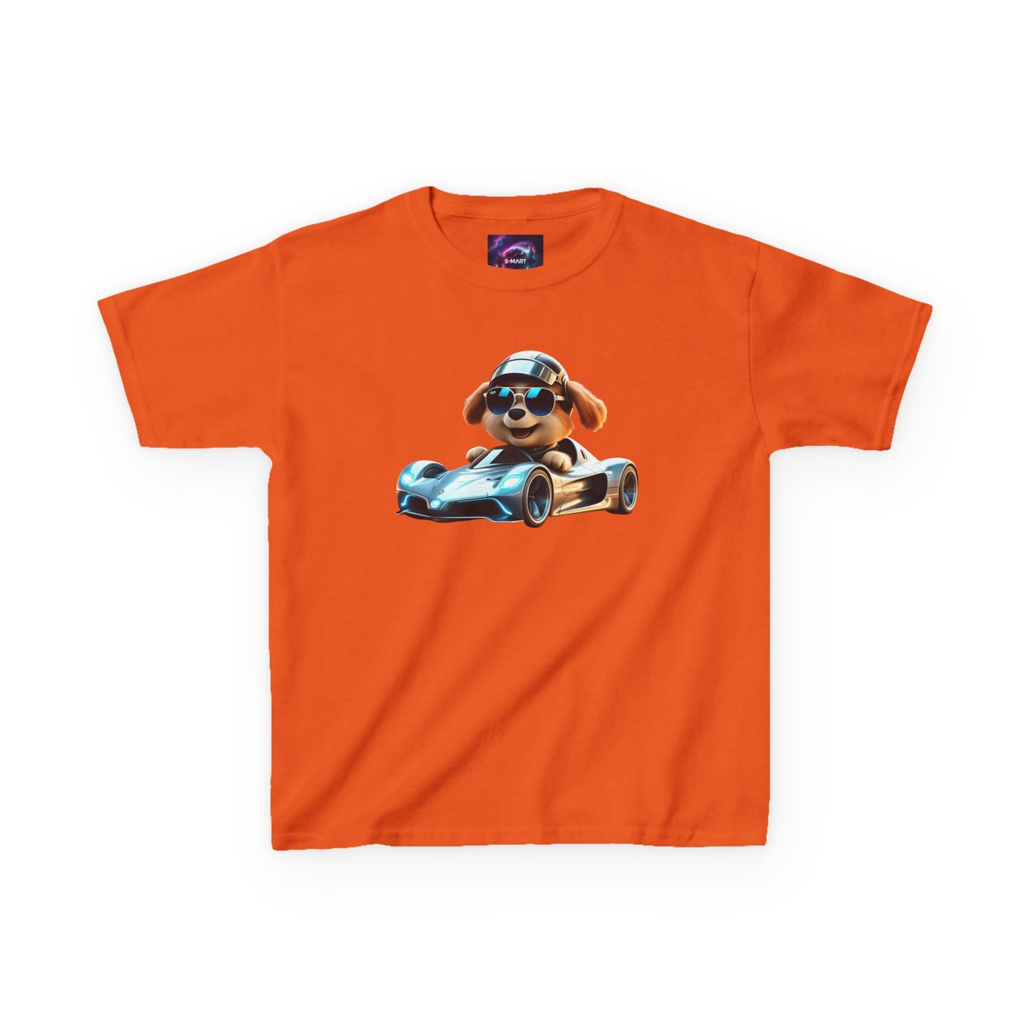 Cool Dog Racing Kids Tee - Fun Lightweight Cotton T-Shirt for Young Speedsters