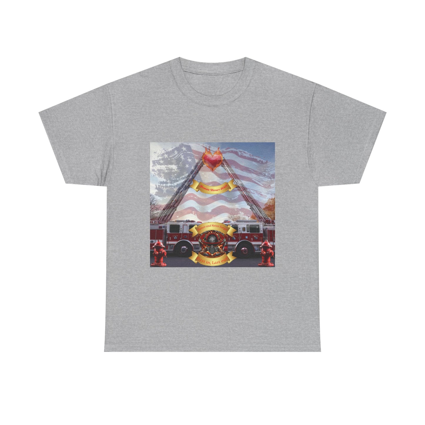 The Juniata Terrace Fire 2025 Honor Patriotic Firefighter T-Shirt
