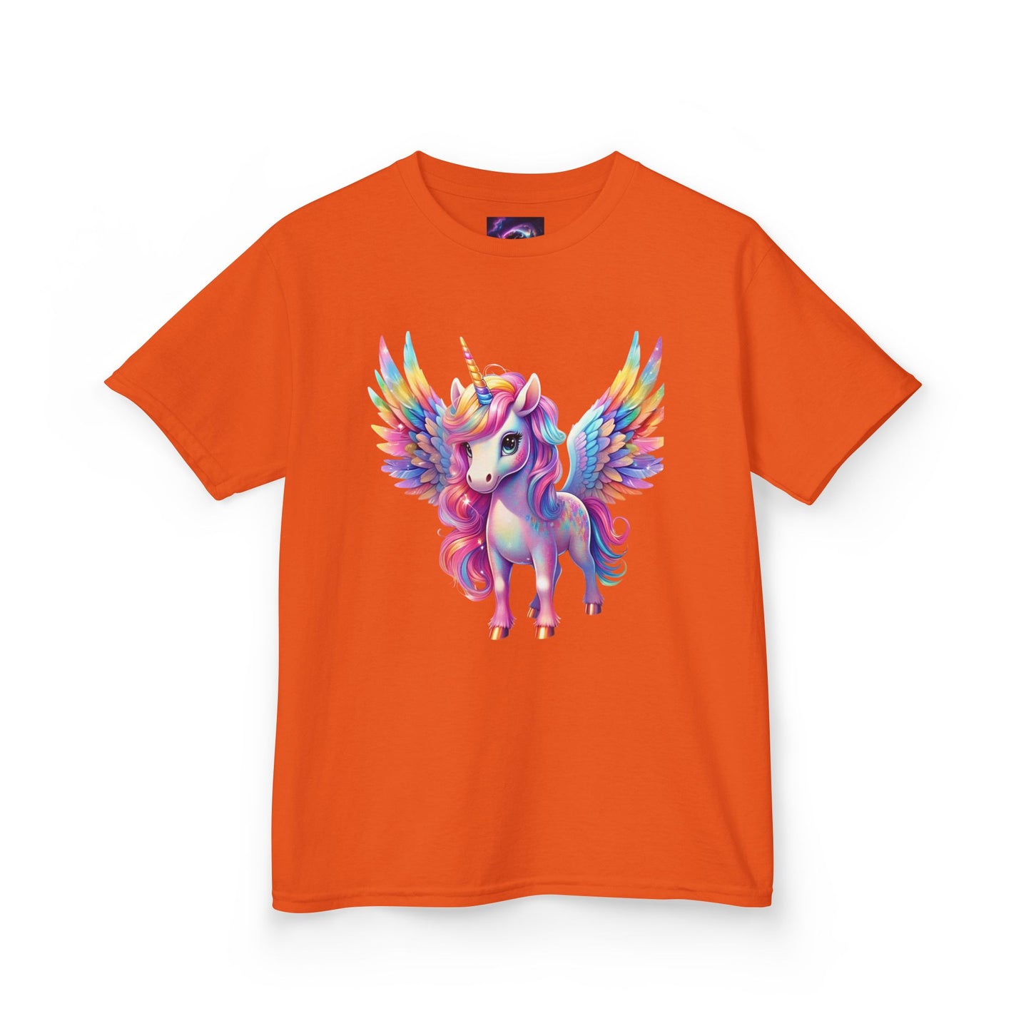 Colorful Unicorn Kids Heavy Cotton Tee - Fun & Whimsical Shirt for Magical Play