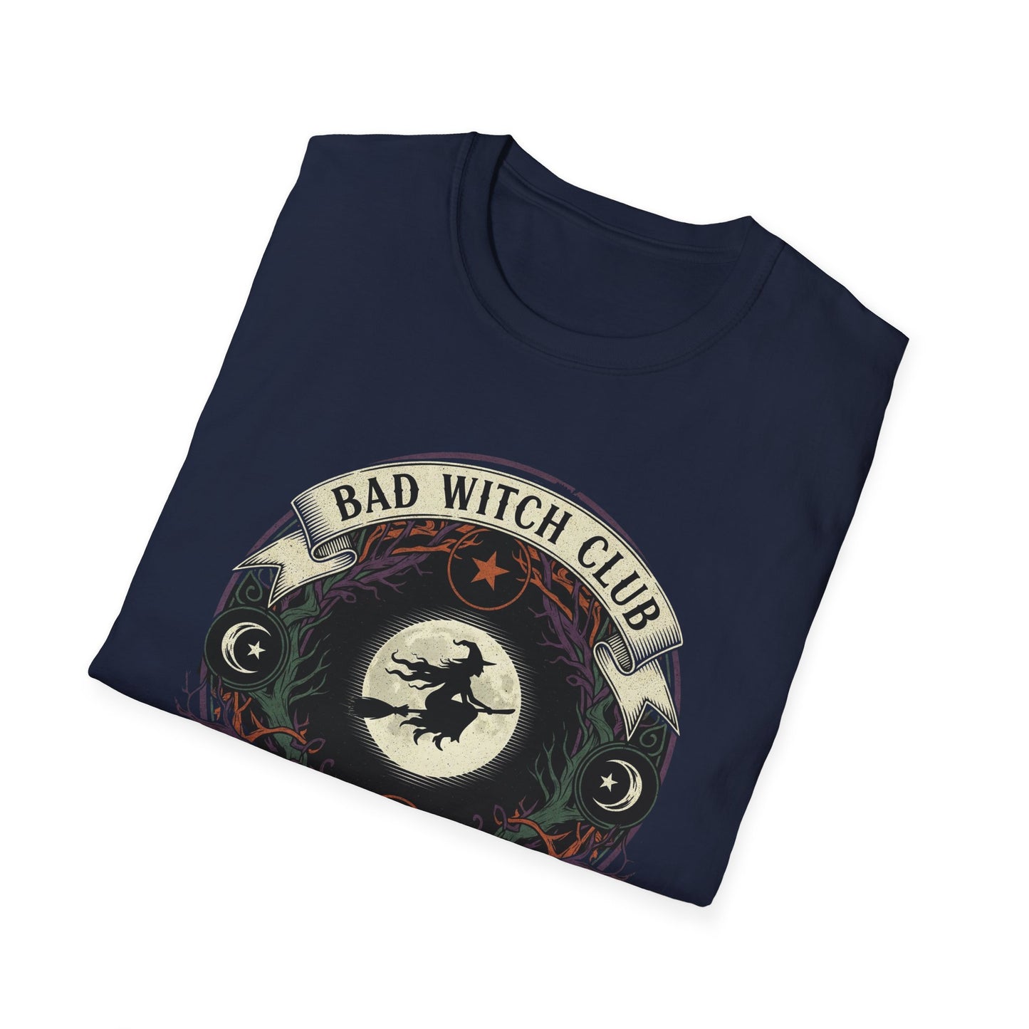 Unisex Bad Witch Club T-Shirt | Boho Style Tee, Witchy Gifts, Halloween Outfit, Casual Wear, Occult Apparel