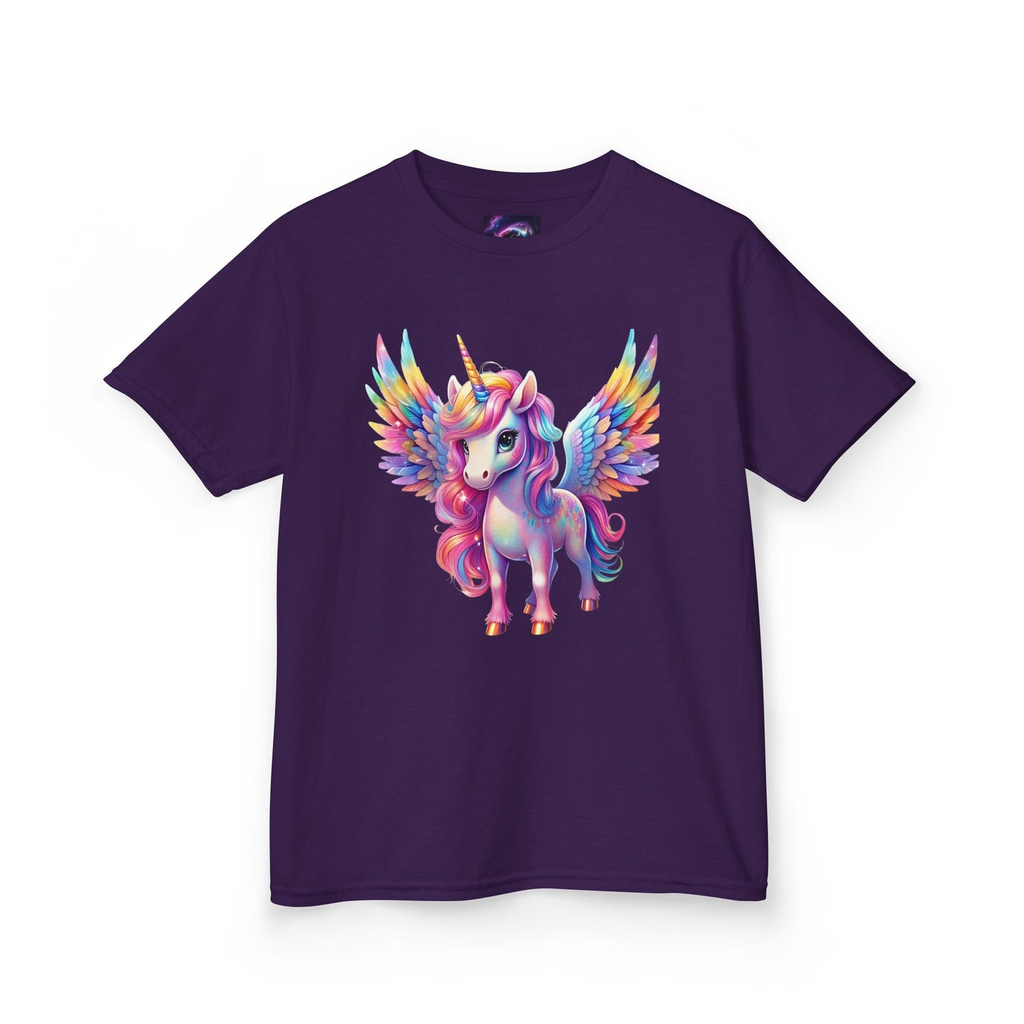 Colorful Unicorn Kids Heavy Cotton Tee - Fun & Whimsical Shirt for Magical Play