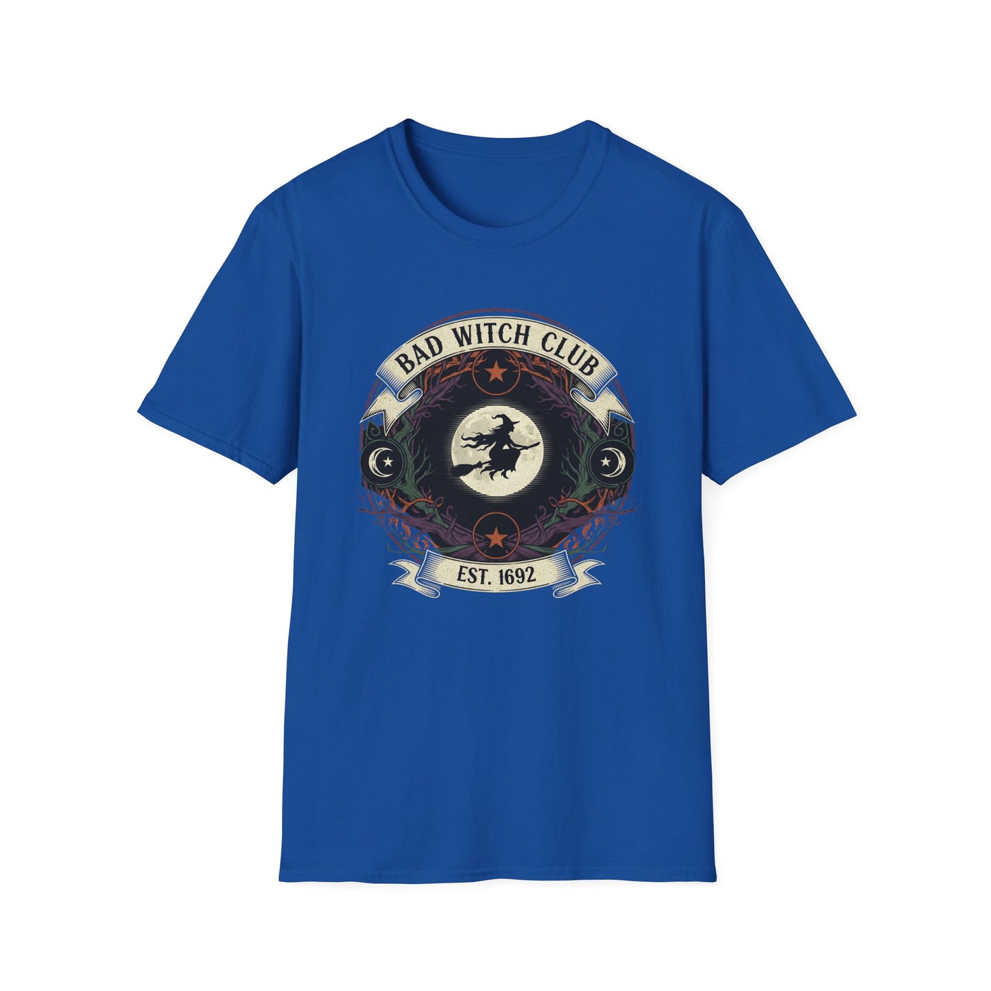 Unisex Bad Witch Club T-Shirt | Boho Style Tee, Witchy Gifts, Halloween Outfit, Casual Wear, Occult Apparel