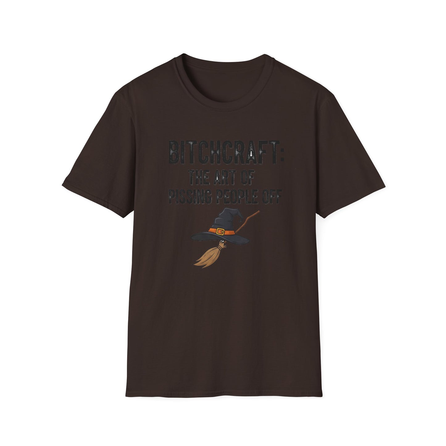 Witchcraft Bitchcraft The Art Of Pissing People Off Unisex T-Shirt | Magic Lover Gift, Halloween Apparel, Art of Spell Casting Tee, Mystical Fashion