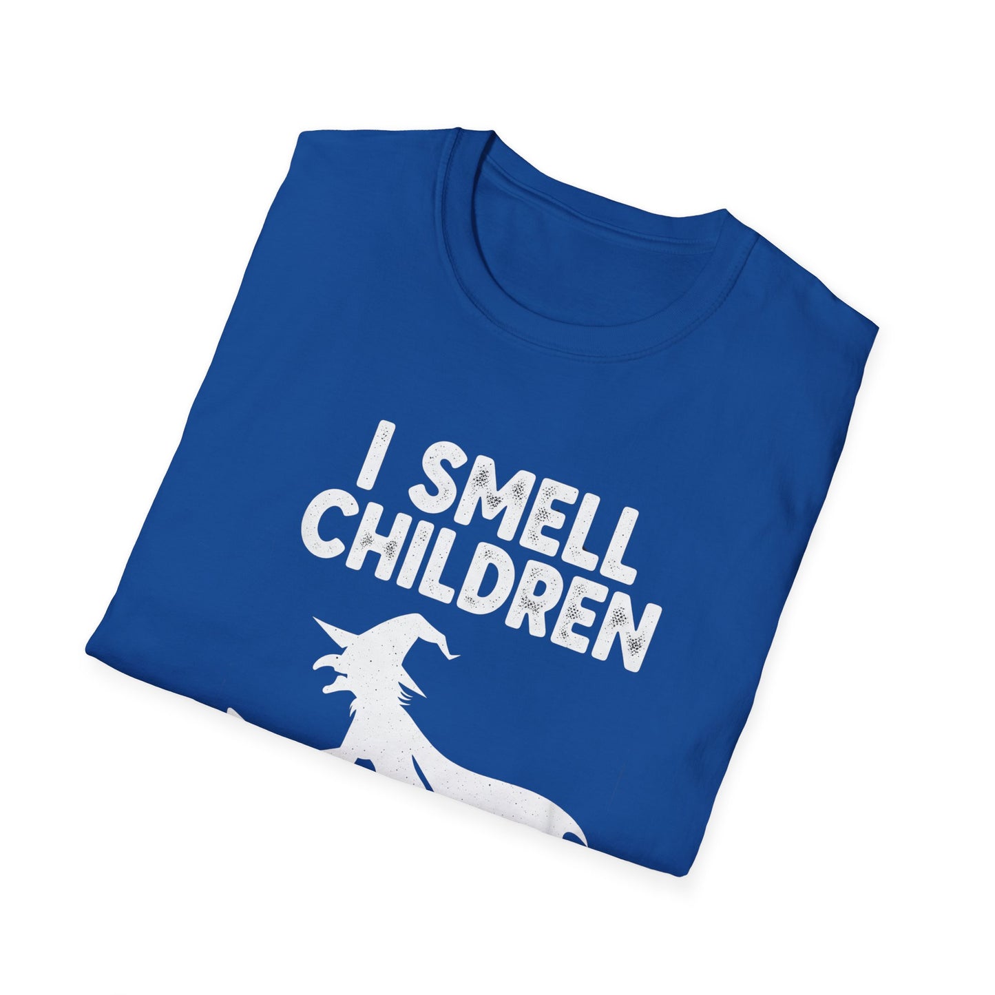 Funny I Smell Children Witch Parity Unisex Softstyle T-Shirt - I Smell Children, Gift for Parents, Humor Tee, Casual Wear, Halloween Party, Fun Outfit