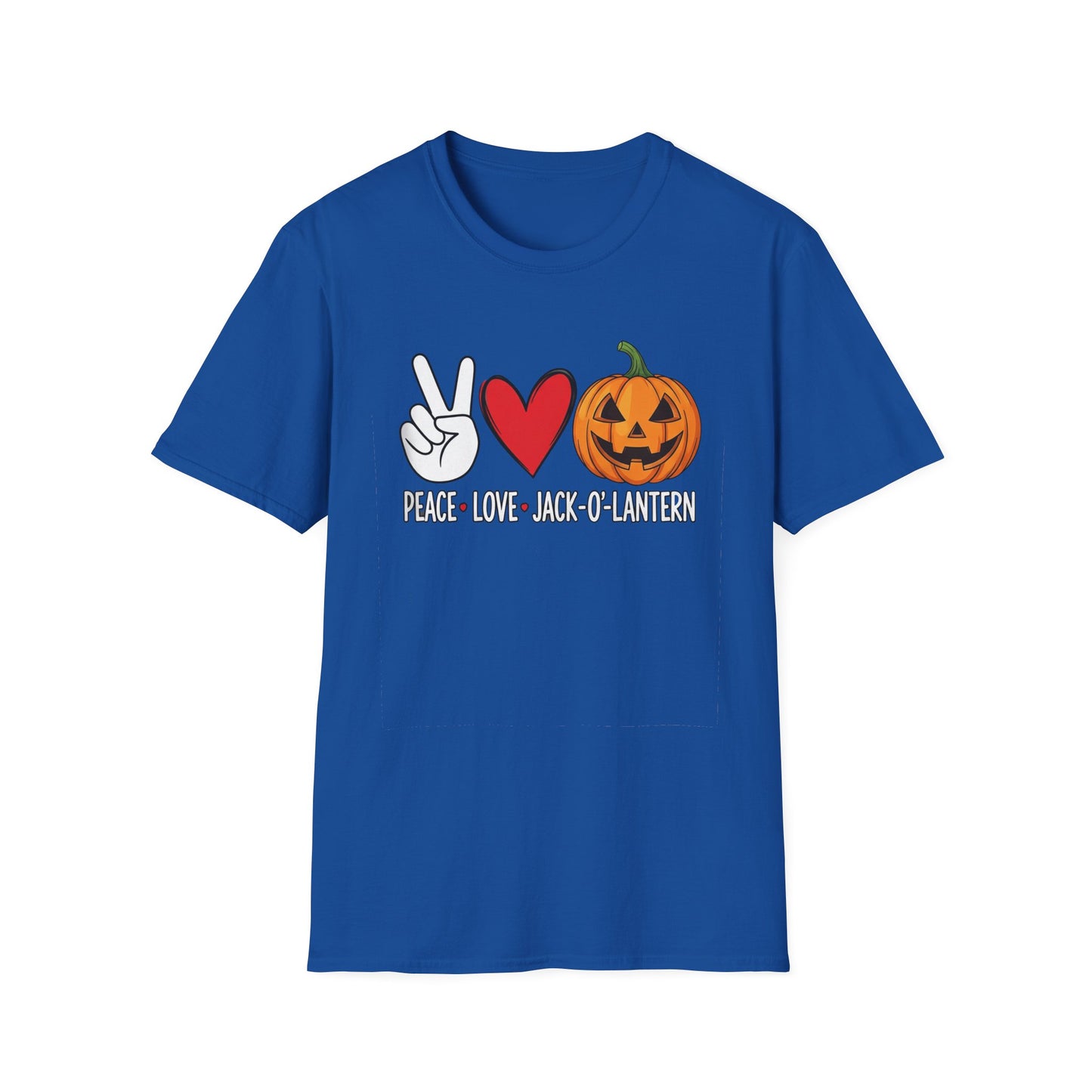 Fall Vibes Graphic T-Shirt, Pumpkin Love Tee, Unisex Halloween Shirt, Peace Love Pumpkin, Autumn Fashion Top