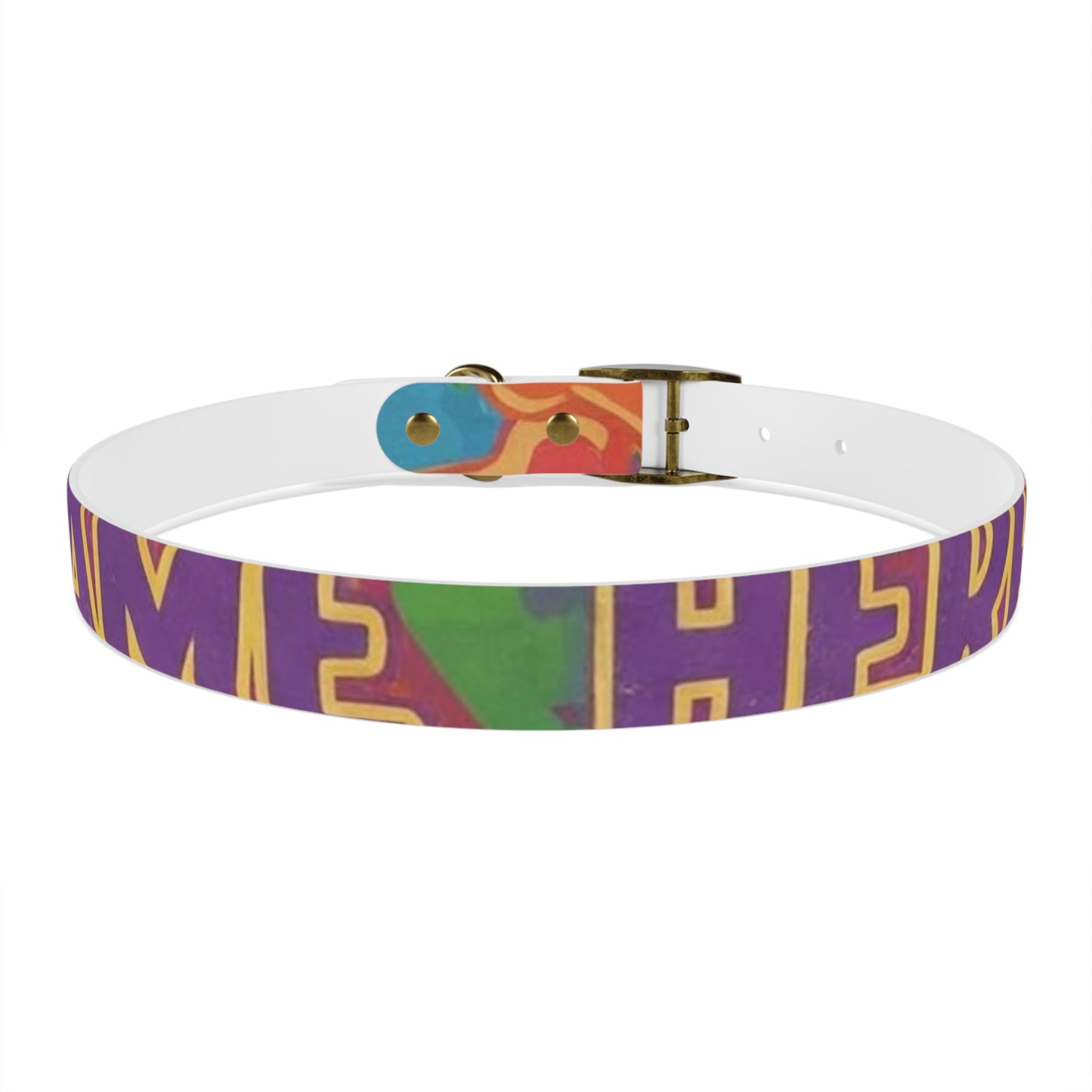 Vibrant Rainbow Dog Collar - Colorful Pet Accessory for Any Occasion