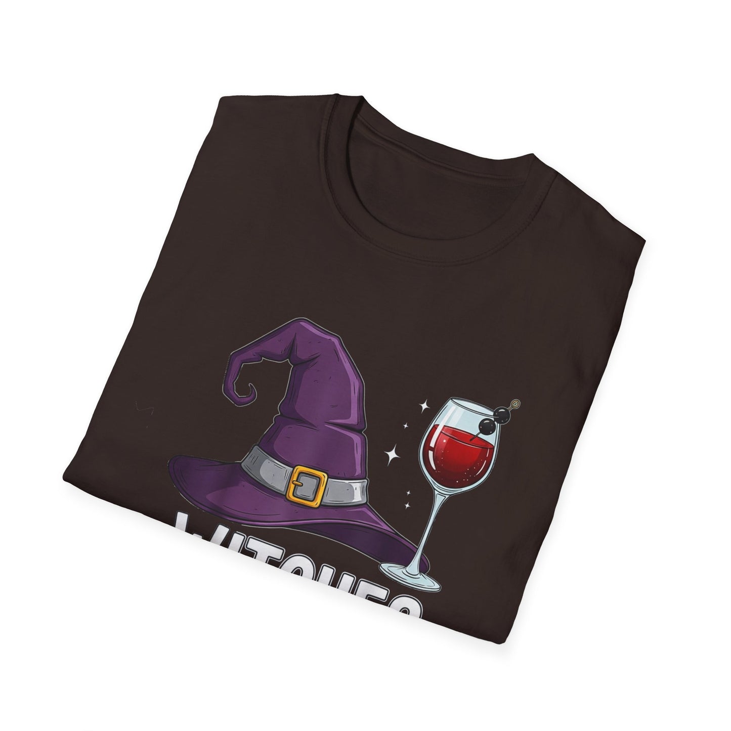 Witches Be Sippin' Unisex Softstyle T-Shirt | Spooky Season Tee, Halloween Gift, Witchy Apparel, Casual Wear, Festival Shirt