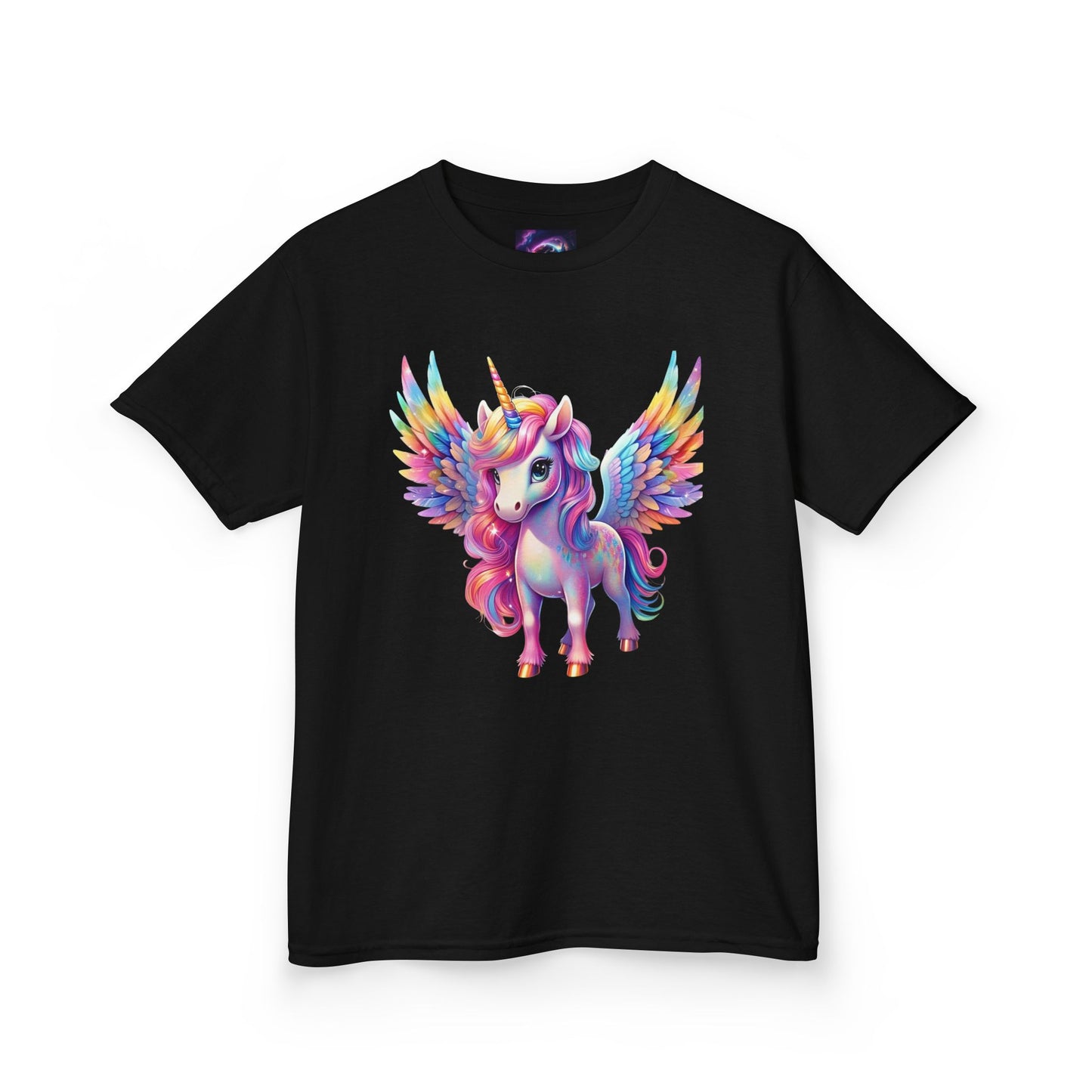 Colorful Unicorn Kids Heavy Cotton Tee - Fun & Whimsical Shirt for Magical Play