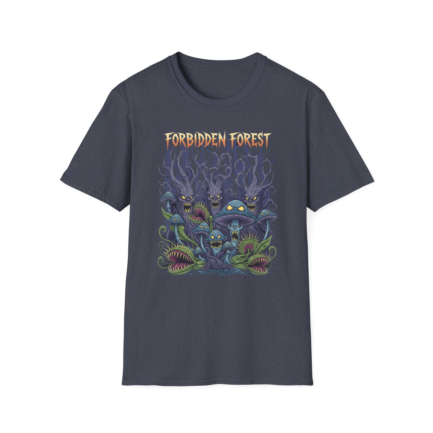 Forbidden Forest Graphic T-Shirt for Nature Lovers & Mystical Vibes, Gift for Halloween, Casual Wear, Adventure Tee, Unique Design