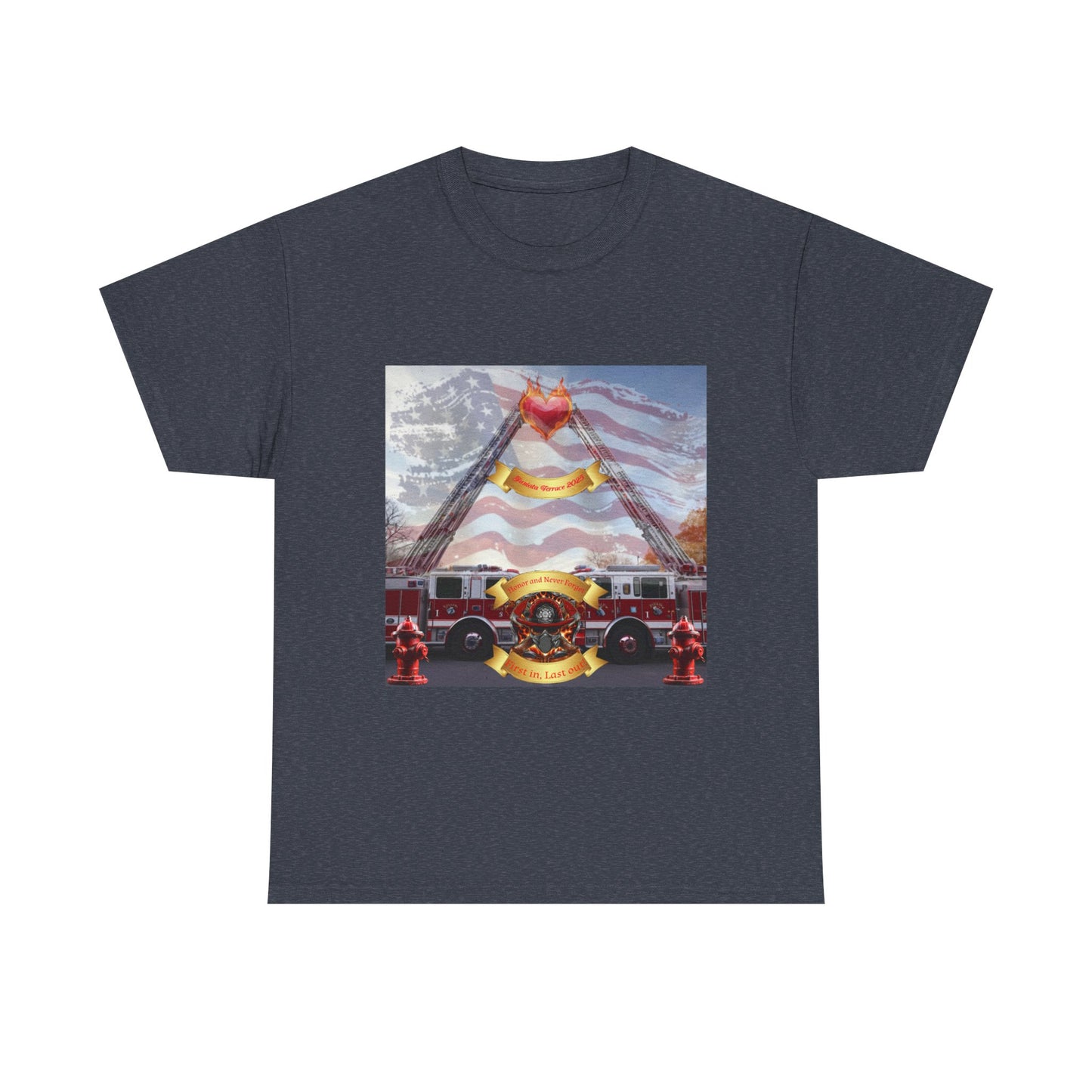 The Juniata Terrace Fire 2025 Honor Patriotic Firefighter T-Shirt