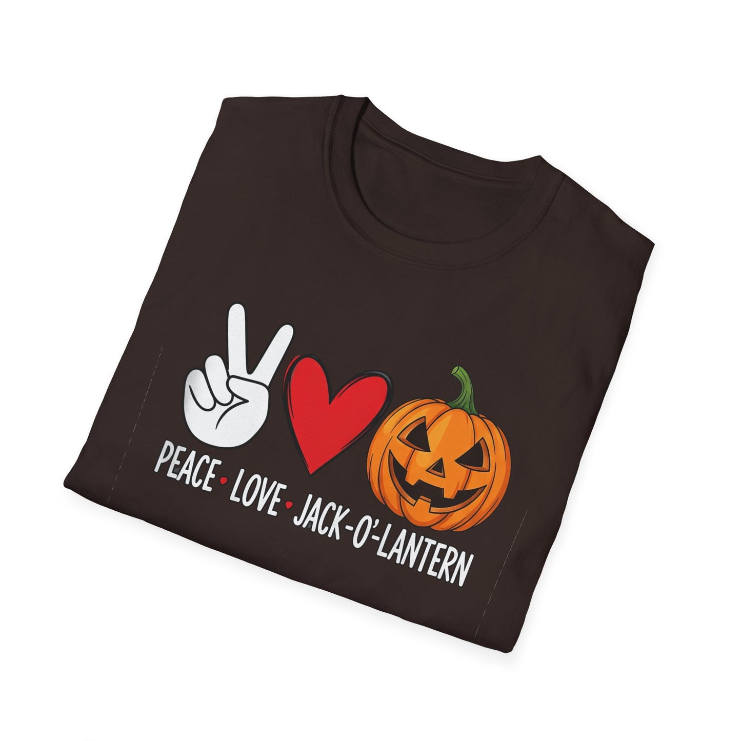 Fall Vibes Graphic T-Shirt, Pumpkin Love Tee, Unisex Halloween Shirt, Peace Love Pumpkin, Autumn Fashion Top