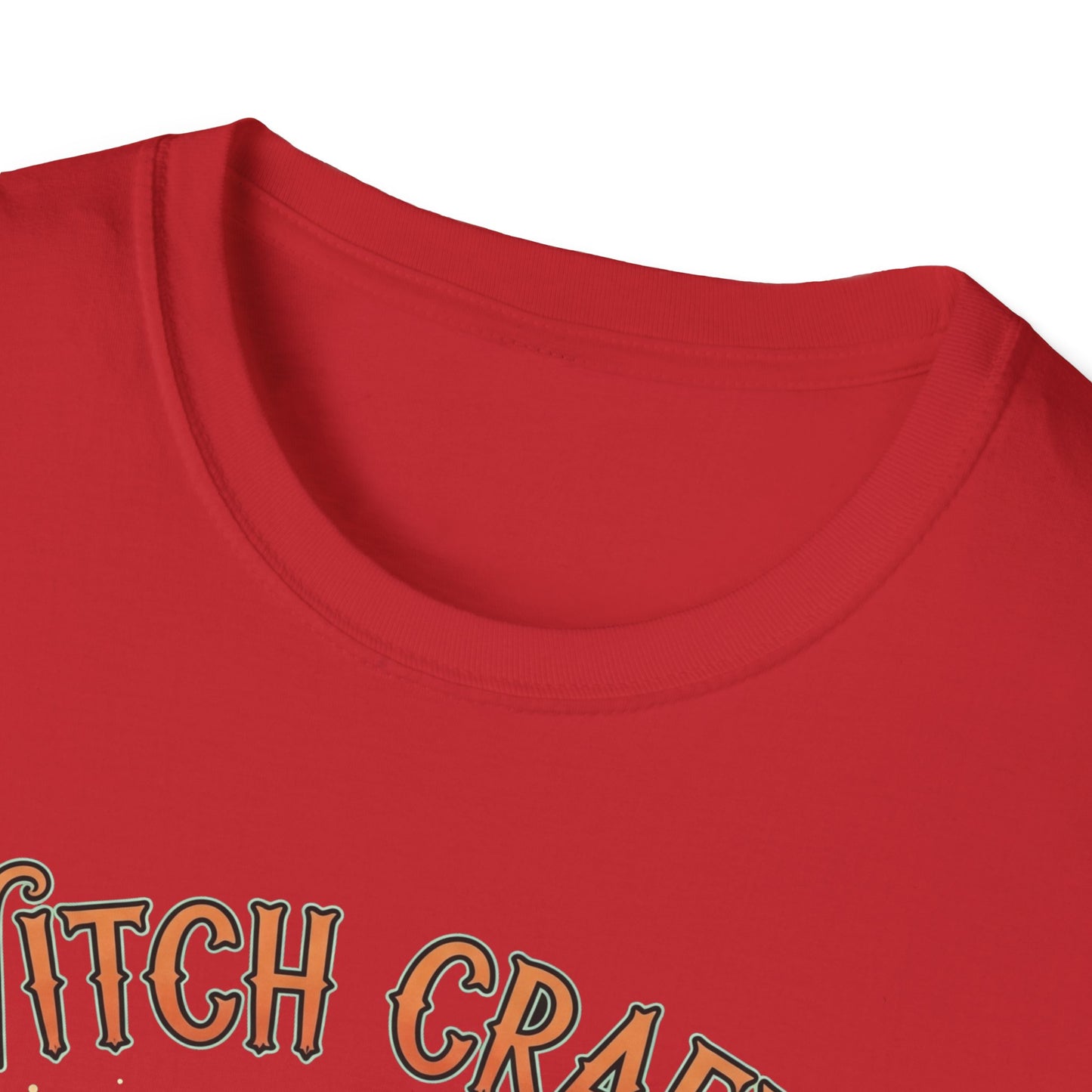 Witchcrafts Unisex Softstyle T-Shirt | Spooky Halloween Tee, Witchy Apparel, Gift for Witches, Retro Graphic Shirt, Autumn Fashion