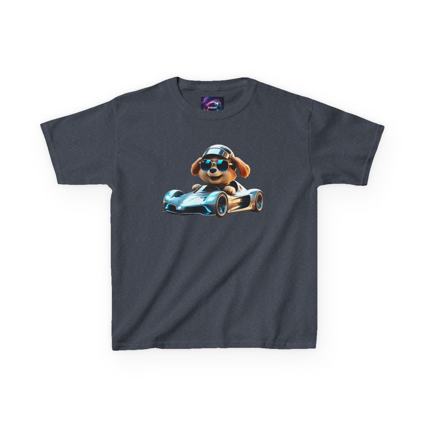 Cool Dog Racing Kids Tee - Fun Lightweight Cotton T-Shirt for Young Speedsters