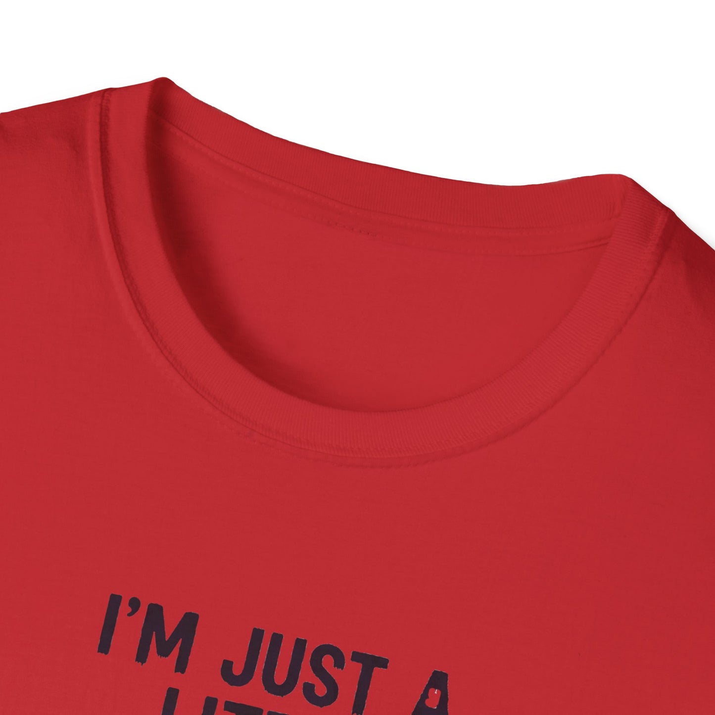 Cute I'm Just A Little Batty Graphic Tee, Funny Halloween T-Shirt, Gift for Bat Lovers, Unisex Softstyle Shirt, Quirky Casual Wear
