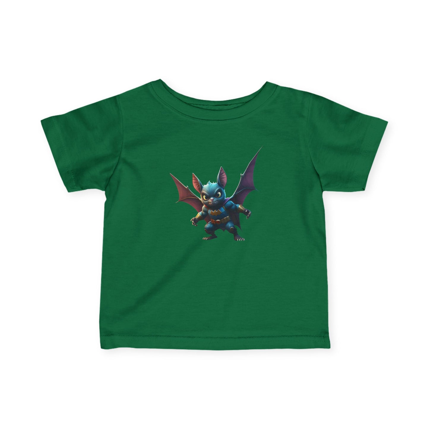 Cute Bat Man Super Hero Infant Tee for Playful Kids | Fun Graphic T-Shirt