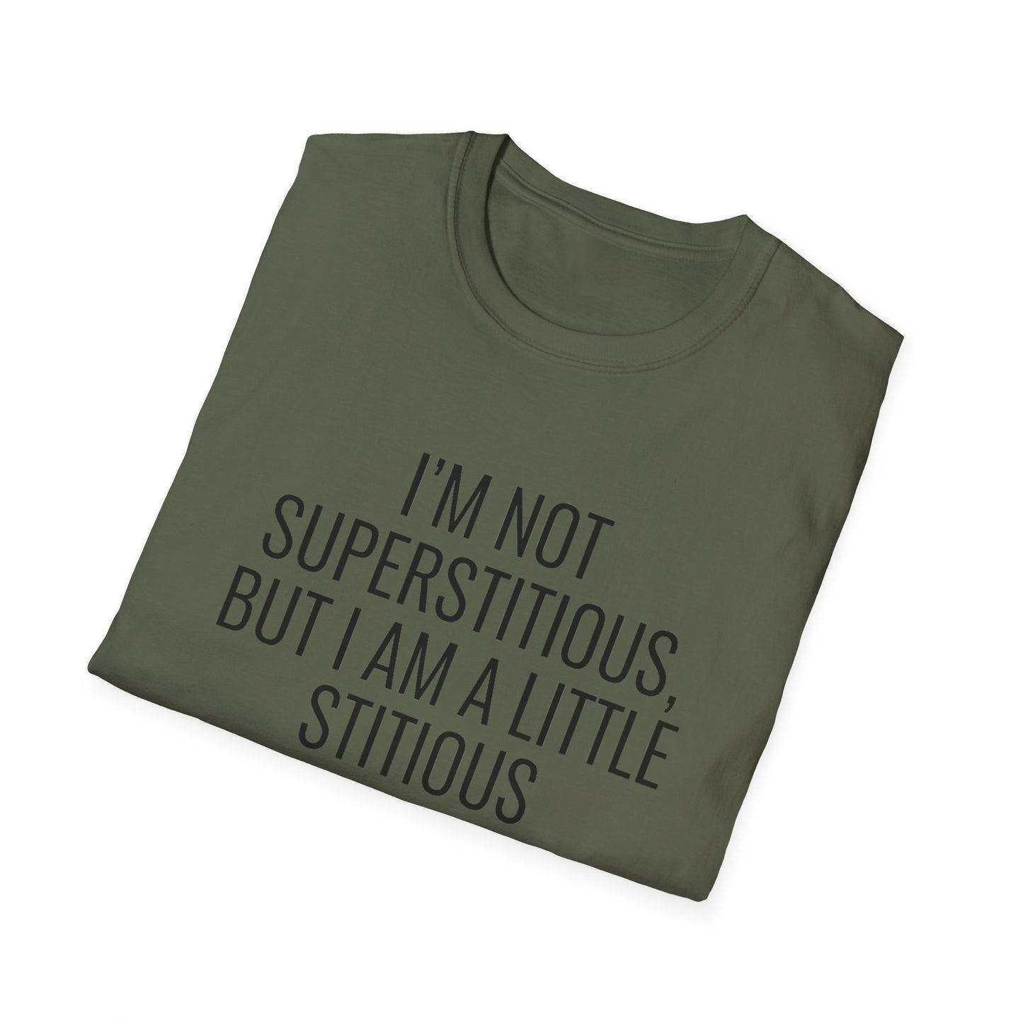 Fun Cat-Themed T-Shirt, I'm Not Superstitious, Halloween Apparel, Gift for Cat Lovers, Quirky Graphic Tee, Everyday Comfort