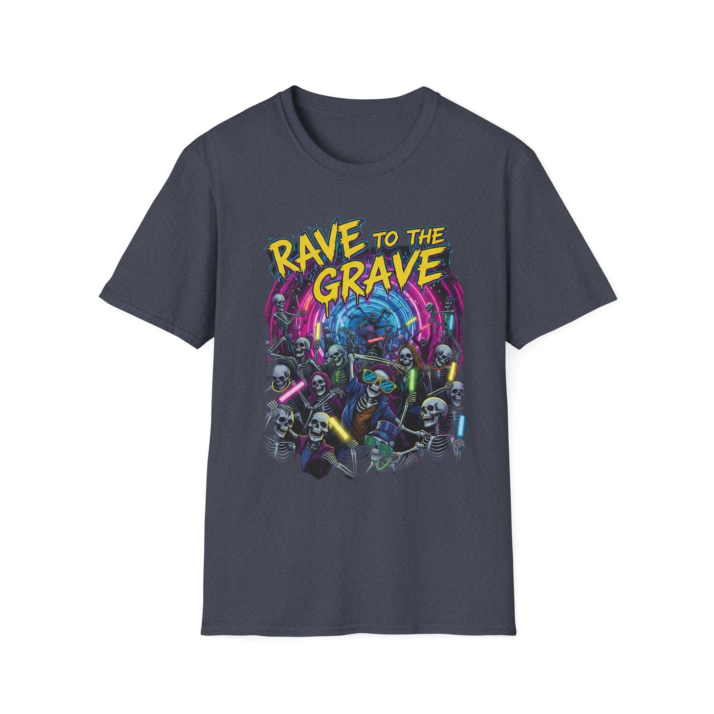 Rave to the Grave Unisex T-Shirt | Festival Wear, Halloween Costume, Gift for Party Lovers, Music Festival Tee, Graphic Shirt