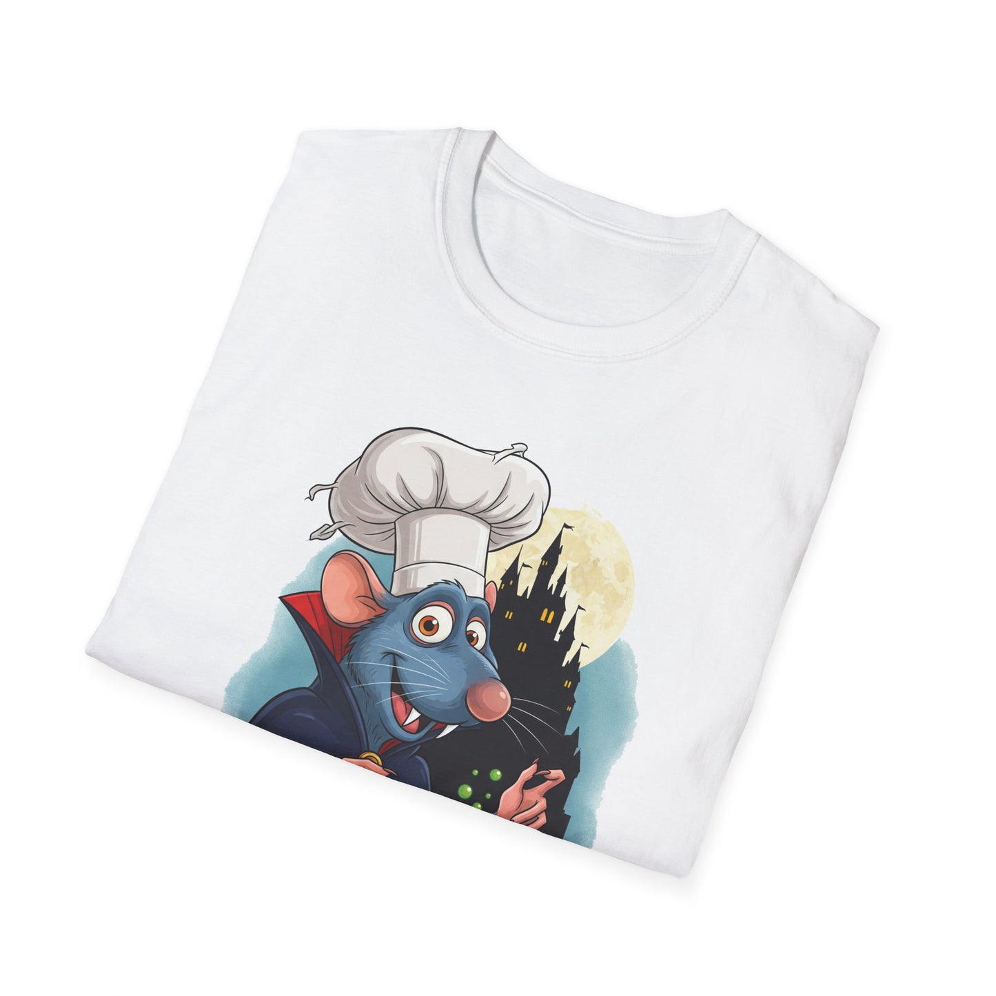Nosferatoille T-Shirt - Fun Cooking Gift, Unisex Graphic Tee, Nosferatouille Humor, Halloween Apparel, Foodie Tee