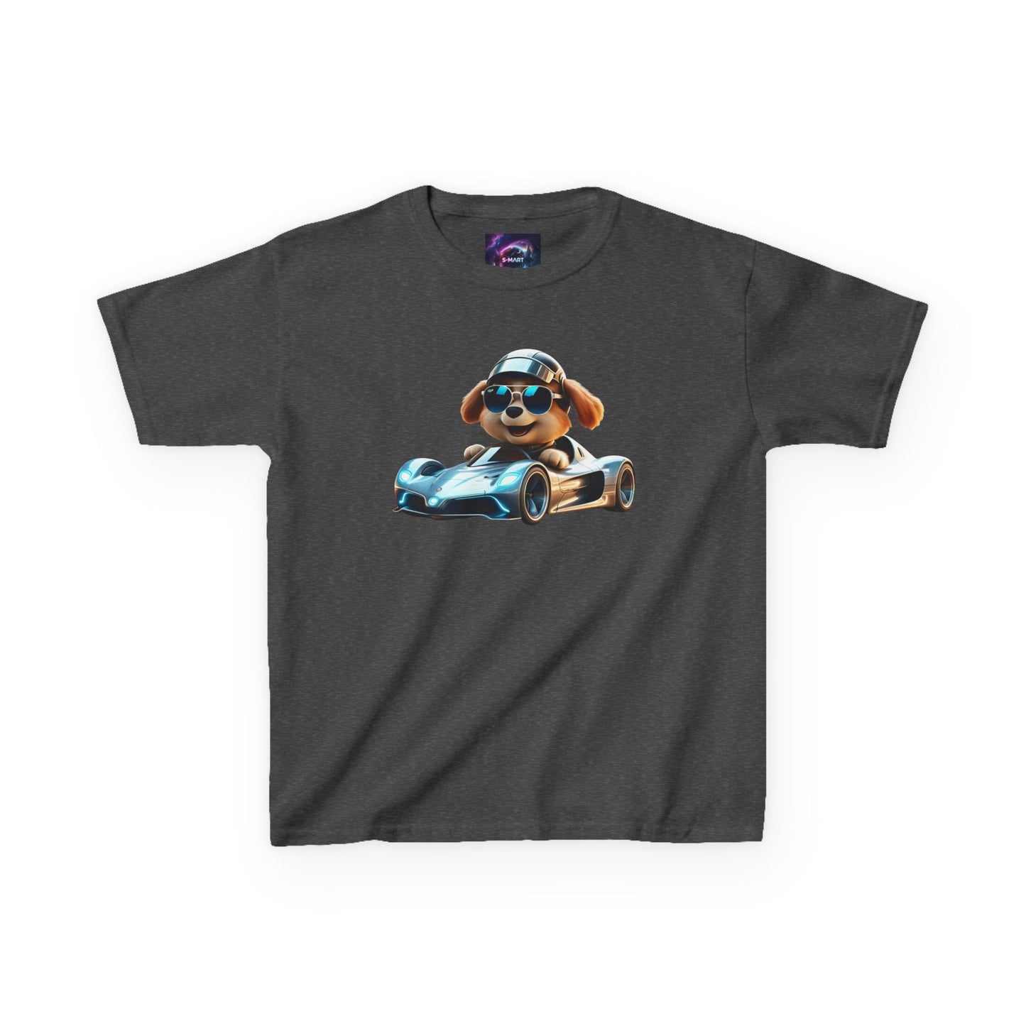 Cool Dog Racing Kids Tee - Fun Lightweight Cotton T-Shirt for Young Speedsters