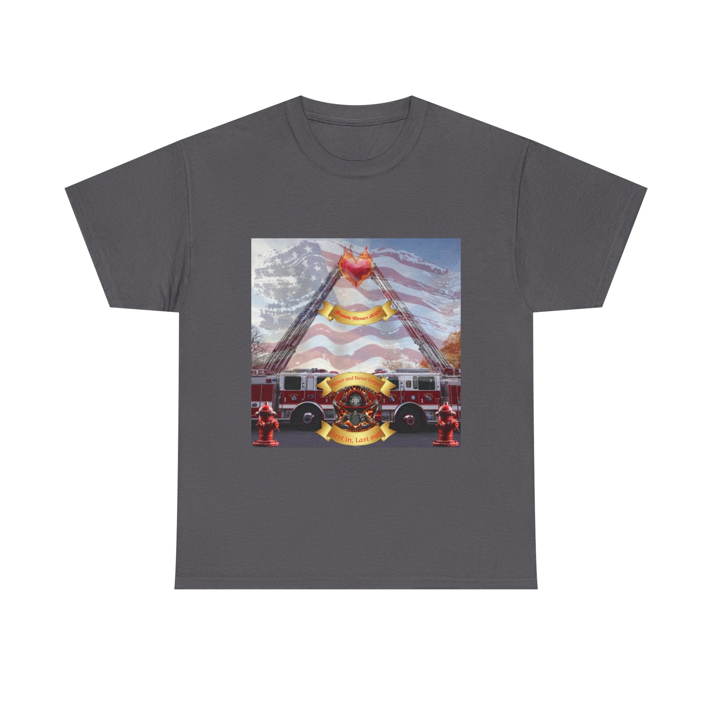 The Juniata Terrace Fire 2025 Honor Patriotic Firefighter T-Shirt