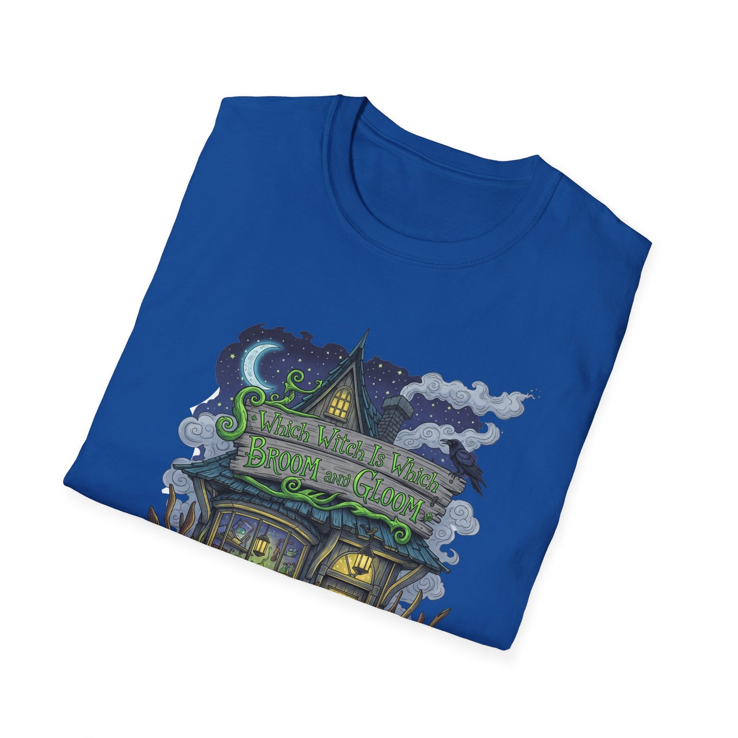 Halloween Which Witch Is Which Broom and Gloom Unisex T-Shirt, Spooky Shirt, Graphic Tee, Fall Apparel, Halloween Gift, Cozy Casual Wear