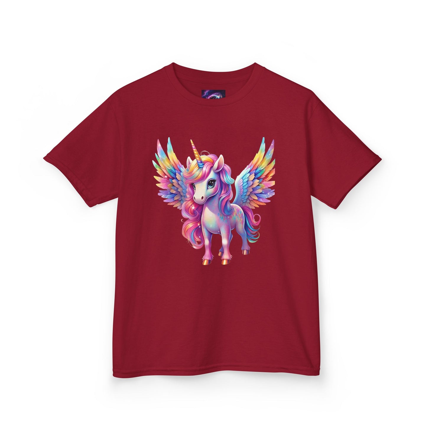 Colorful Unicorn Kids Heavy Cotton Tee - Fun & Whimsical Shirt for Magical Play