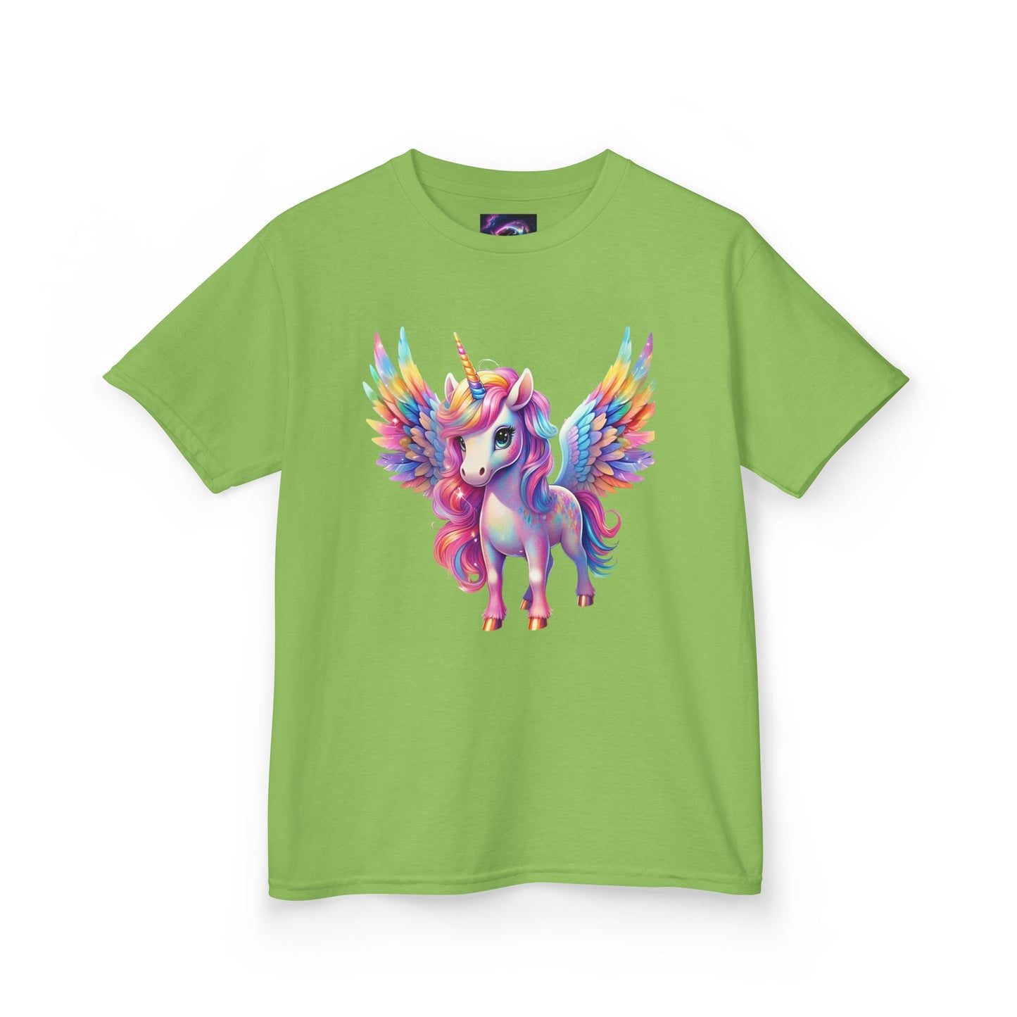 Colorful Unicorn Kids Heavy Cotton Tee - Fun & Whimsical Shirt for Magical Play