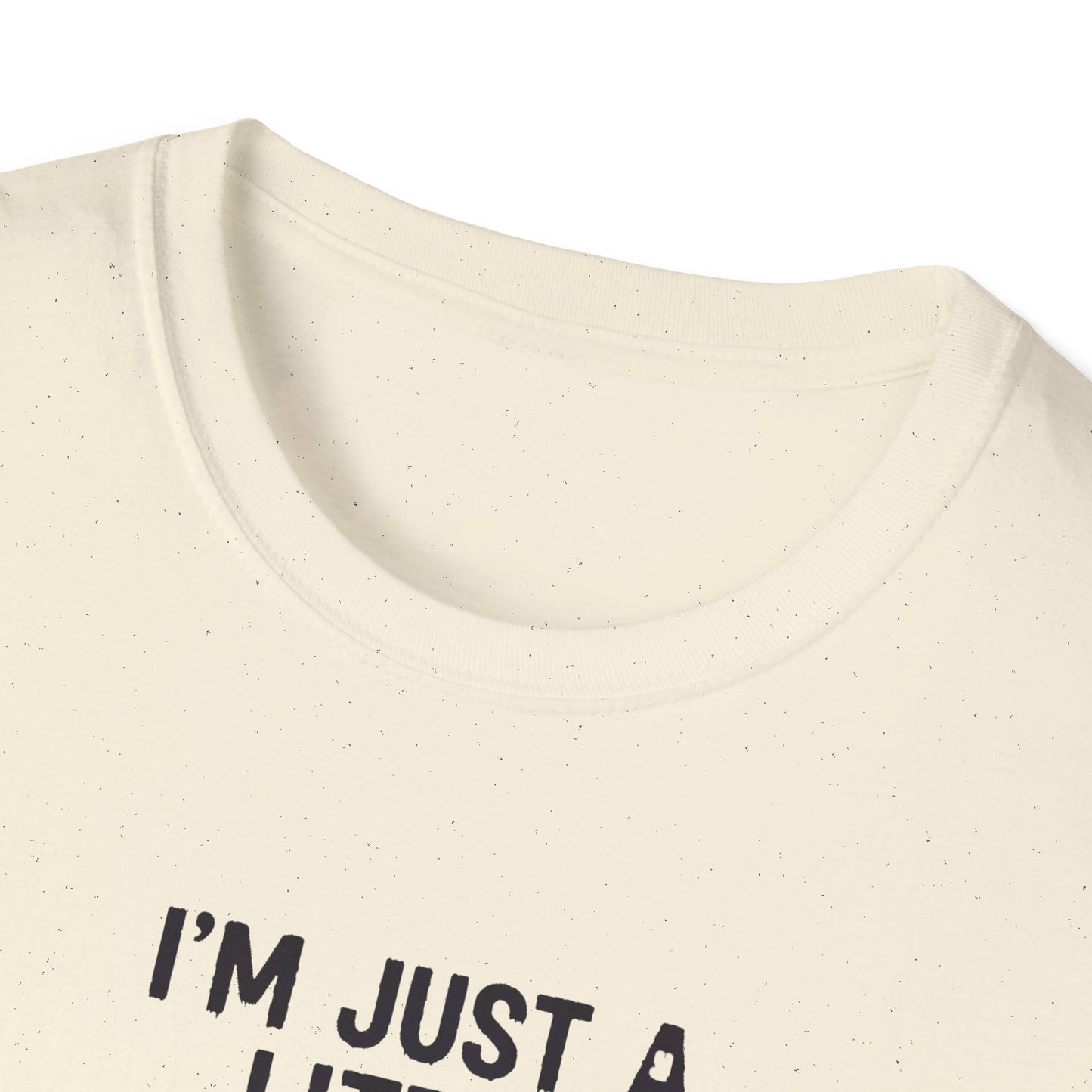 Cute I'm Just A Little Batty Graphic Tee, Funny Halloween T-Shirt, Gift for Bat Lovers, Unisex Softstyle Shirt, Quirky Casual Wear
